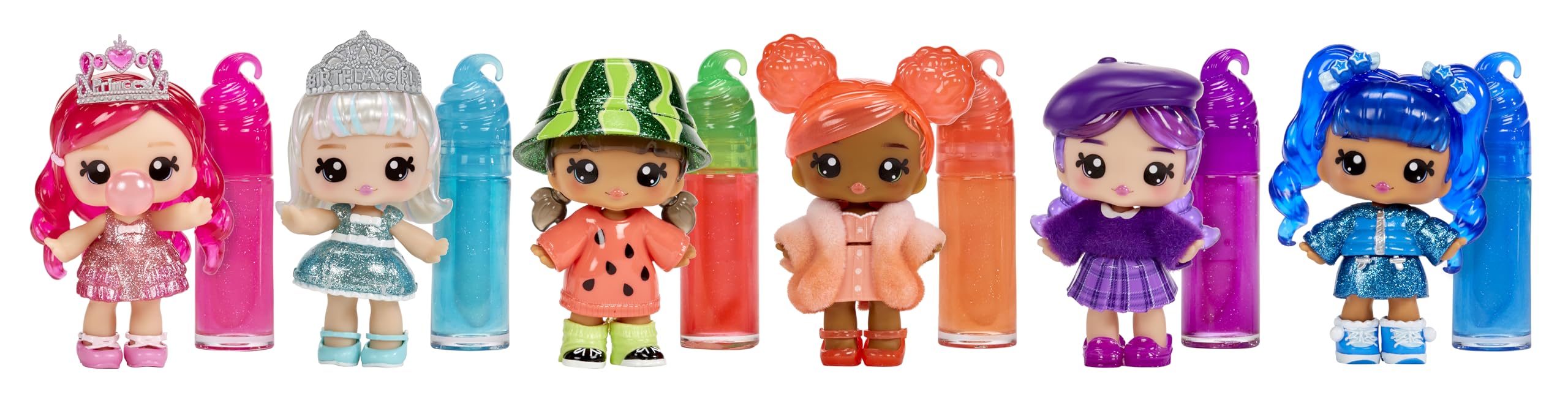 Yummiland Lipgloss Doll - Greta Grape - DIY Scented Lip Gloss Kit & Fashion Doll for Kids 3