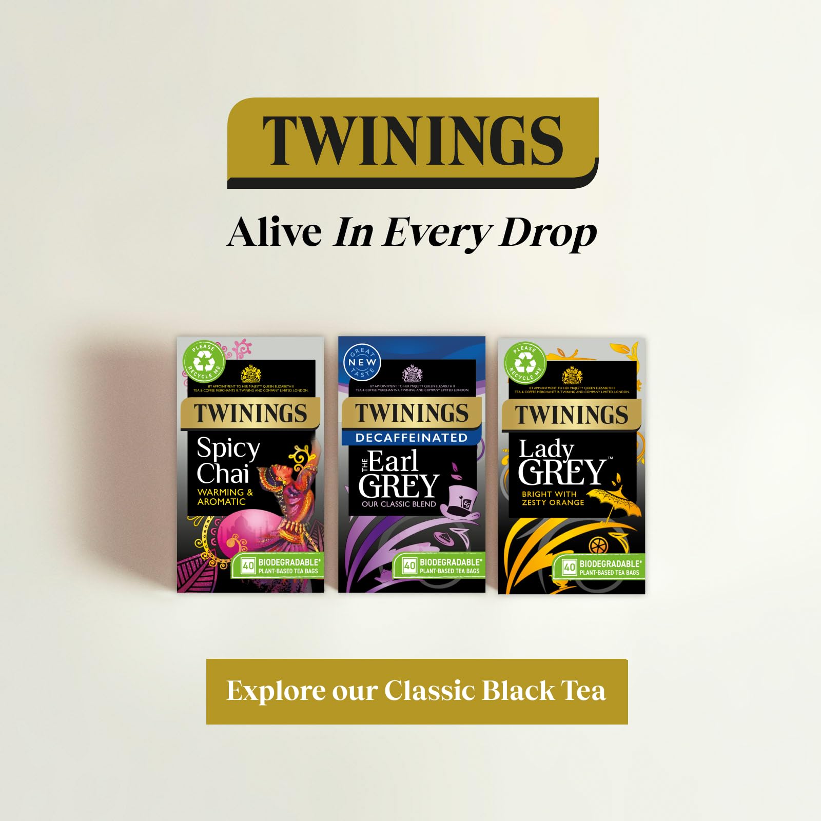 Twinings Earl Grey Bergamot & Lemon Flavoured Decaffeinated Black Tea Blend – 40 Tea Bags 5