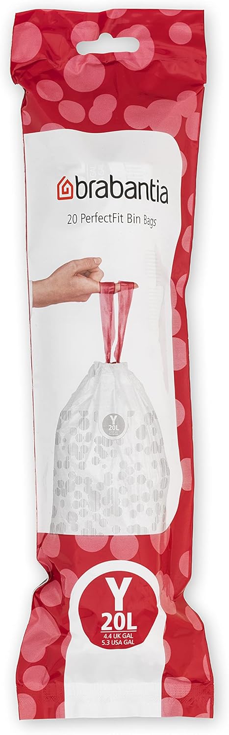 Brabantia - PerfectFit Müllbeutel Multipack (Größe Y/20 Liter) Dicker Kunststoff 7