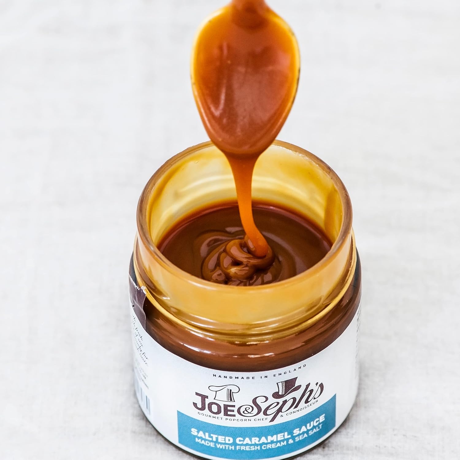 Joe & Seph's Salted Caramel Dessert Sauce (230g) - Caramel Drizzle for Ice Cream, Pancakes & Baking 3