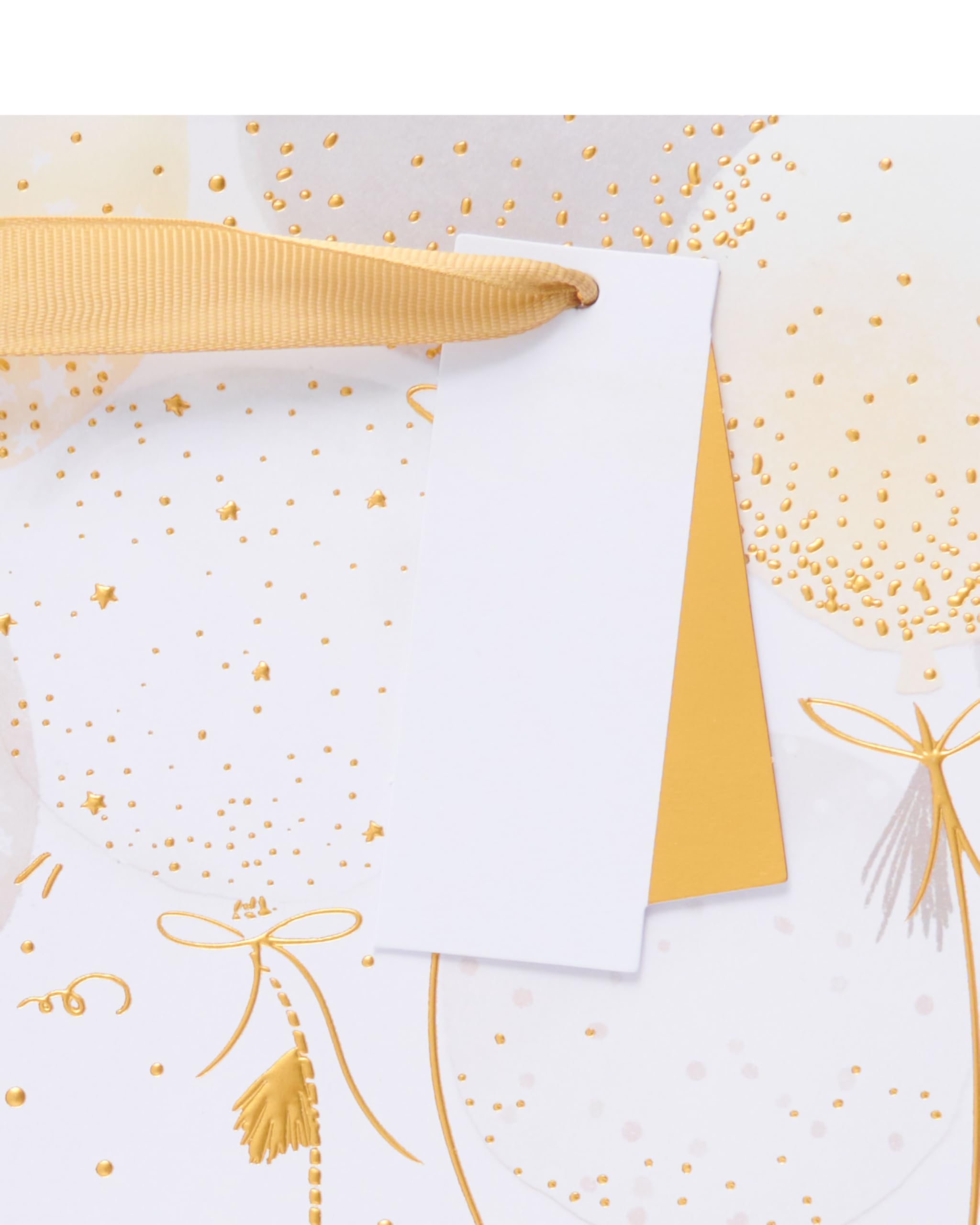 UK Greetings Large Gift Bag - Metallic Balloons Design | FSC Certified | 26.6 x 33 cm 2