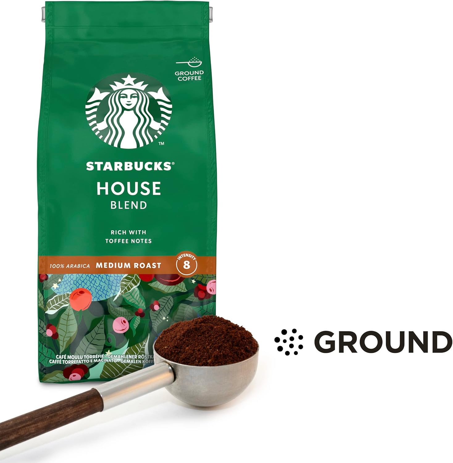 STARBUCKS House Blend Medium Roast Ground Coffee 200g (Pack of 6) 5