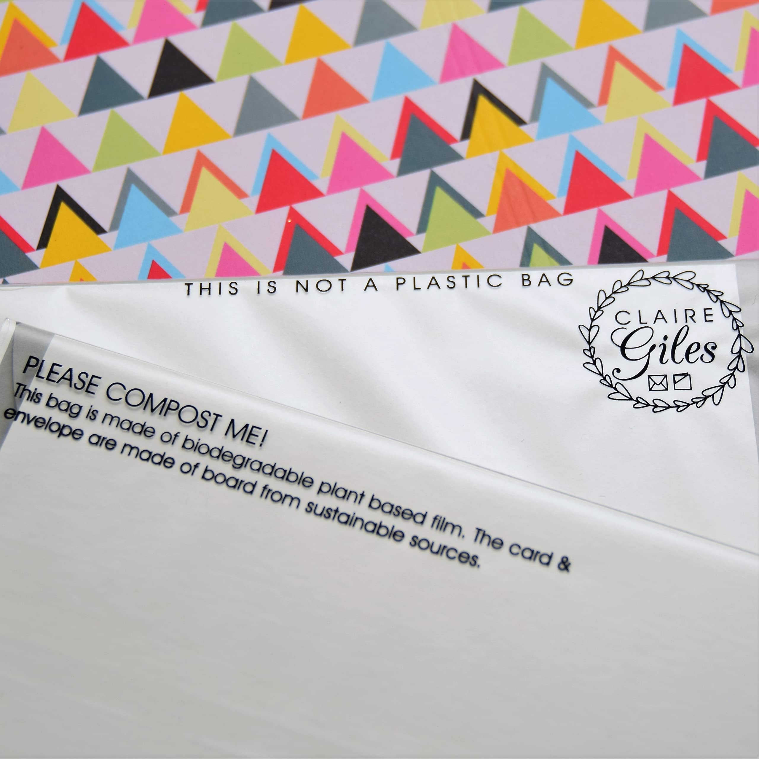 Claire Giles Greeting Cards Pom Pom Happy Birthday Card for Daddy | 150x150mm | Blank Inside 6