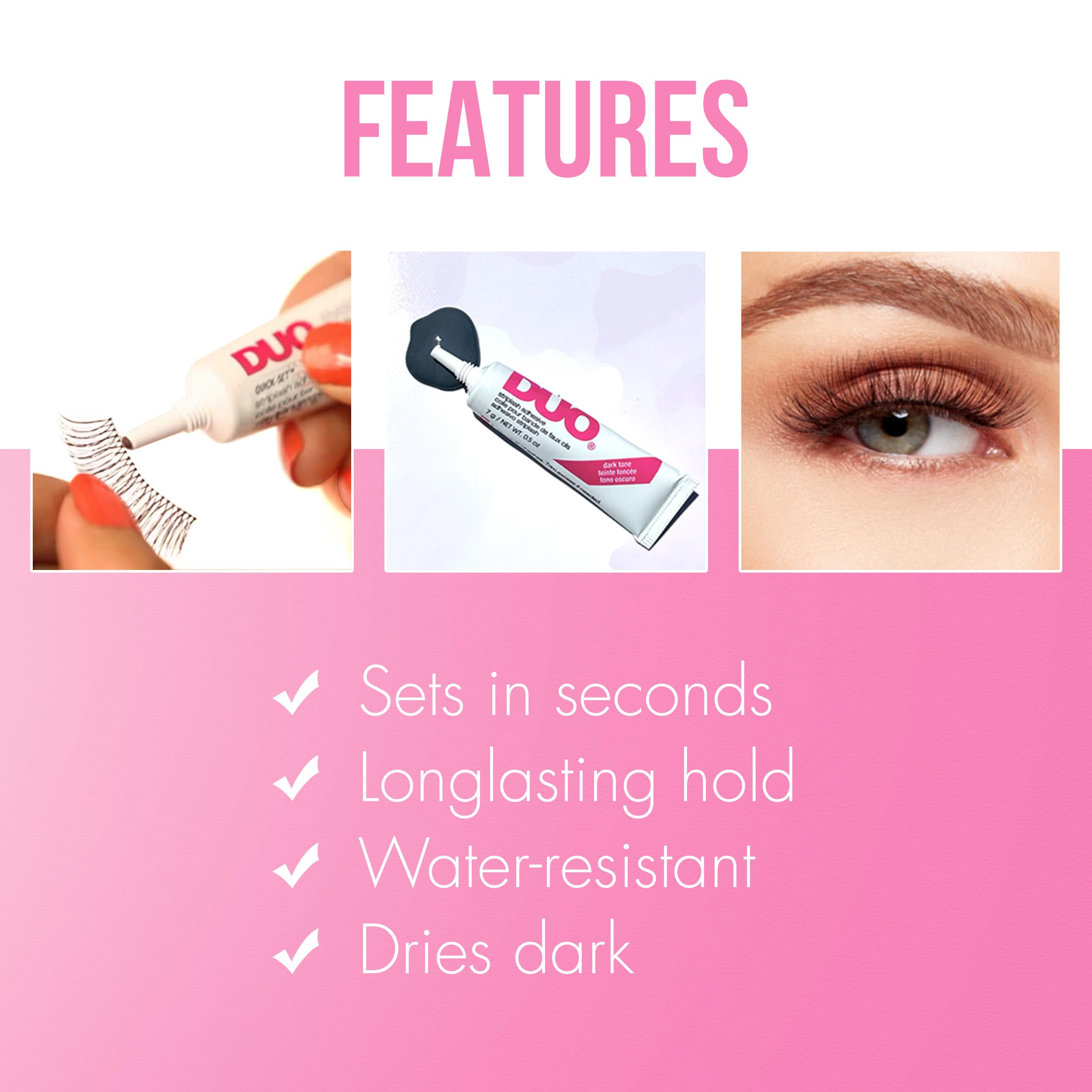 Duo Quick-Set Dark Lash Glue - Eyelash Adhesive (14g) 3