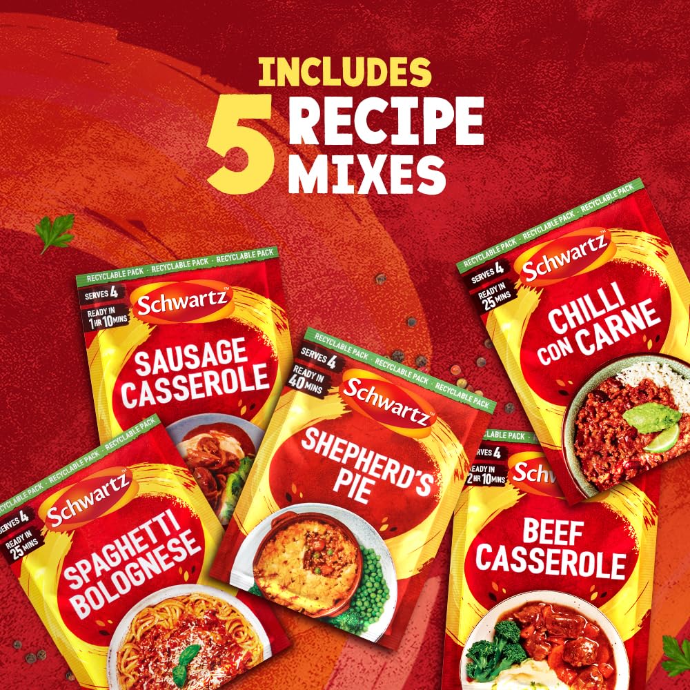 Schwartz - Family Favourites Recipe Mix Bundle Pack of 5 4