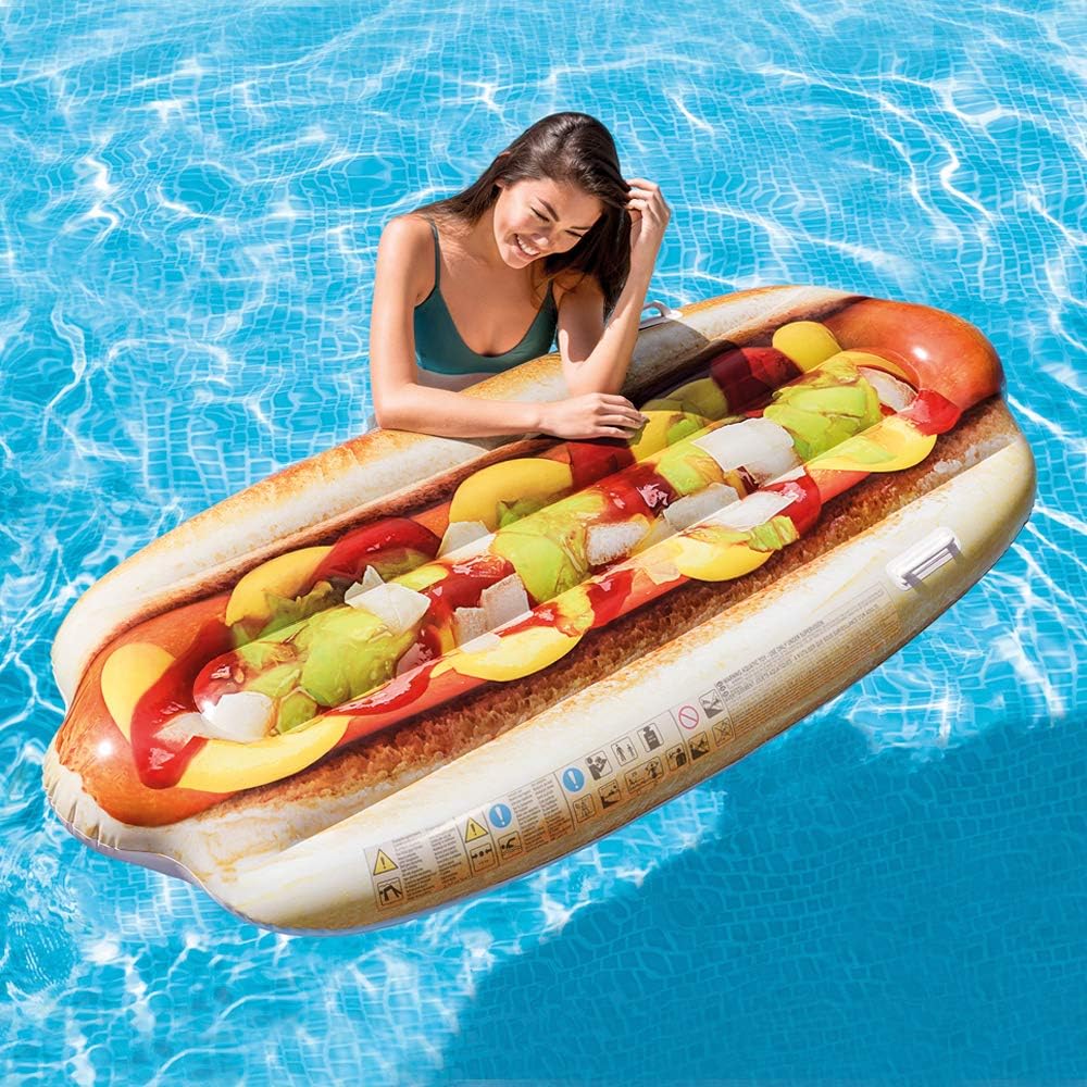 Intex Aufblasbare Giant Hotdog Matratze Lilo 180cm x 89cm Perfekt für den Pool 3