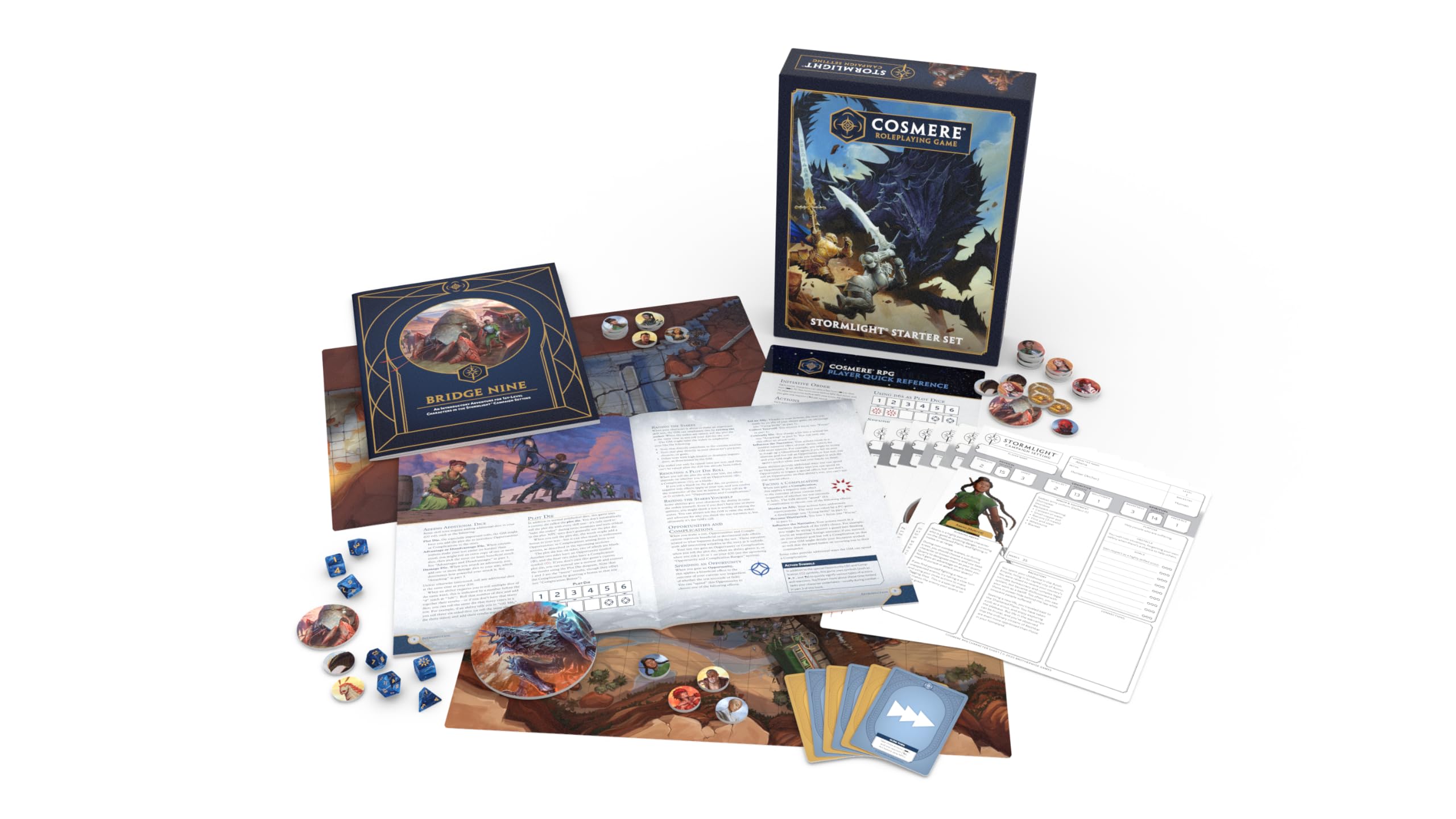 Brotherwise Games Stormlight Starter Set Roleplaying Game | Ages 13+ | Complete Cosmere RPG Kit