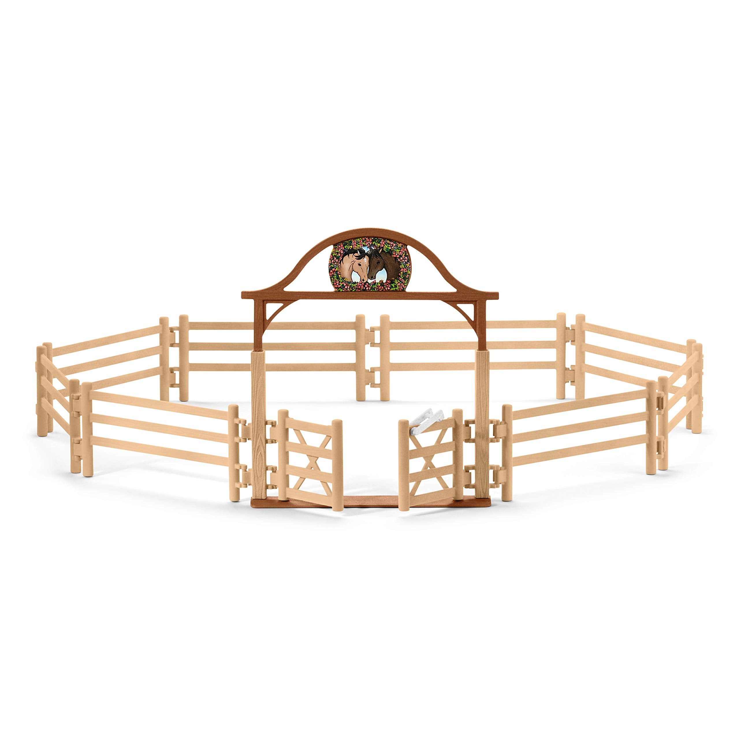 Schleich Horse Club Paddock with Entry Gate Playset | 10-Piece Set | Ages 3+