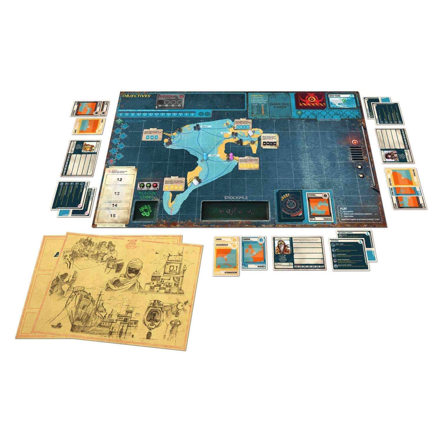 Z-Man Games Pandemic Legacy Season 2 Black Edition Board Game 4