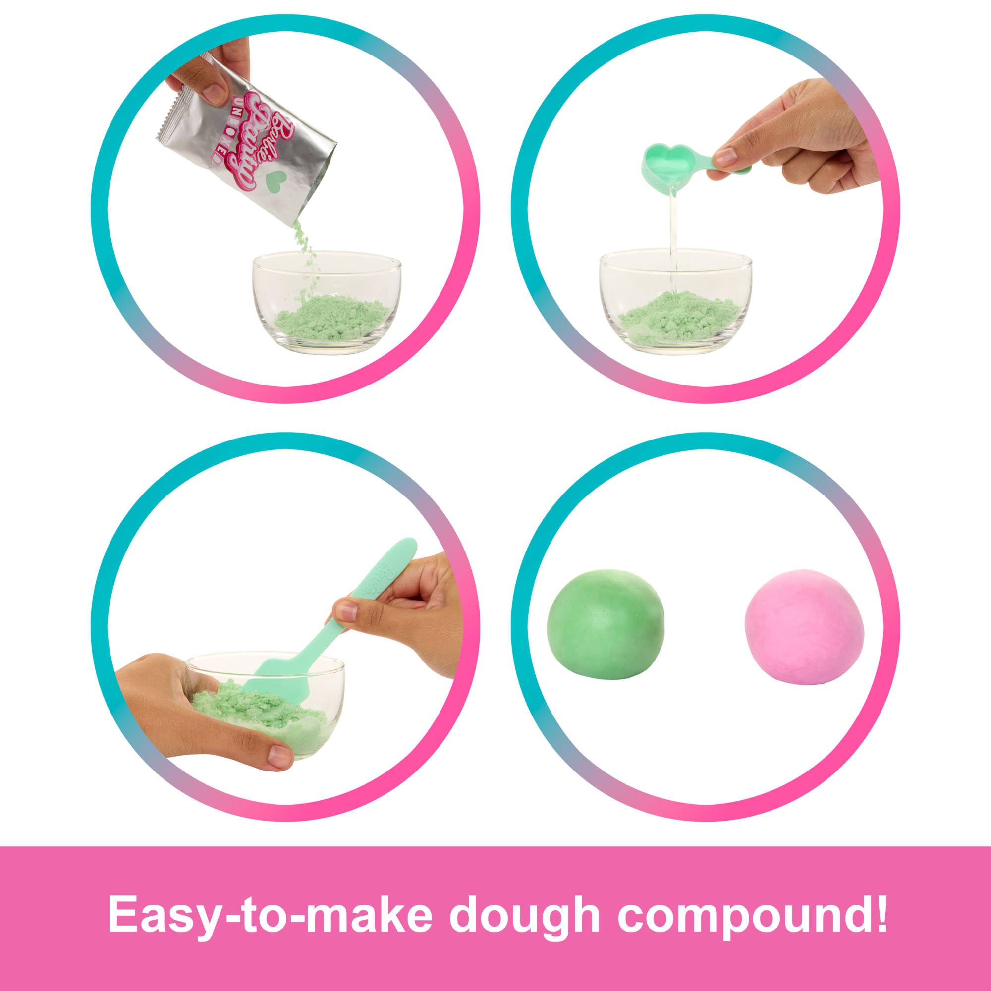 Barbie Party Unboxed Doll & Accessories - Pet Birthday Series Shimmerin' Hearts, 15-Piece Playset for Kids 4