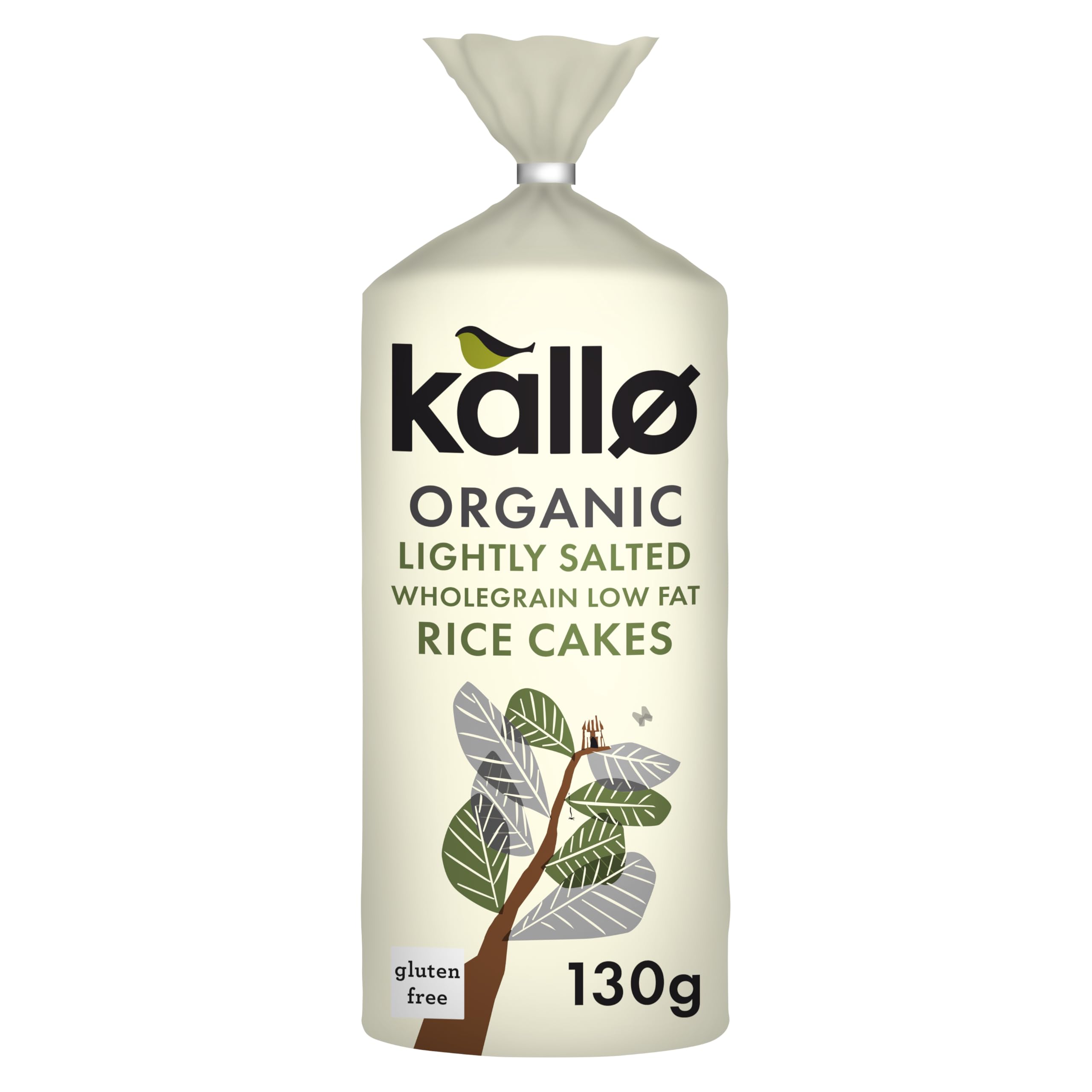 Kallo Organic Lightly Salted Rice Cakes - 12 x 130g Packs | Wholegrain, Gluten Free