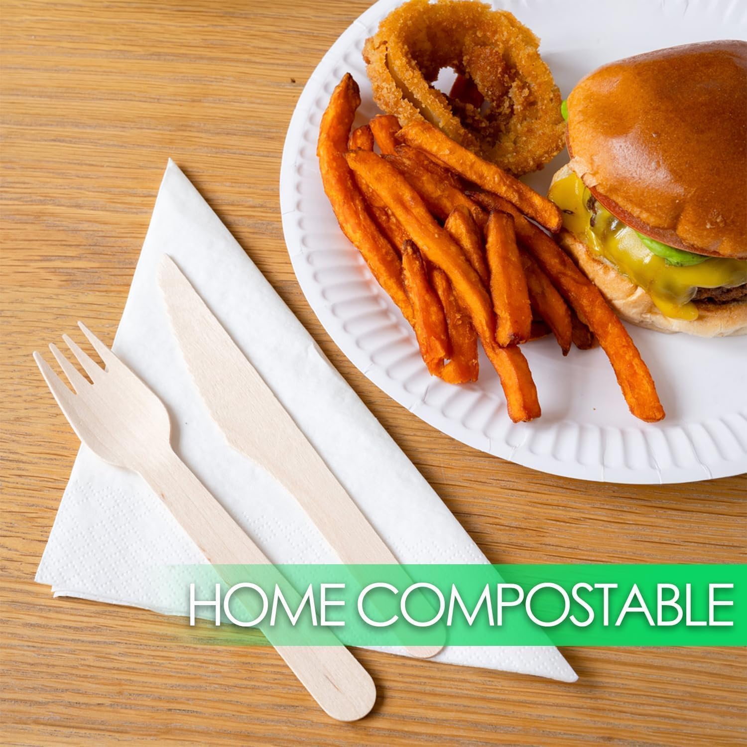 Talking Tables Table Kind 50 x Soft White 3-Ply Napkins, 33cm Eco-Friendly Compostable Serviettes 19