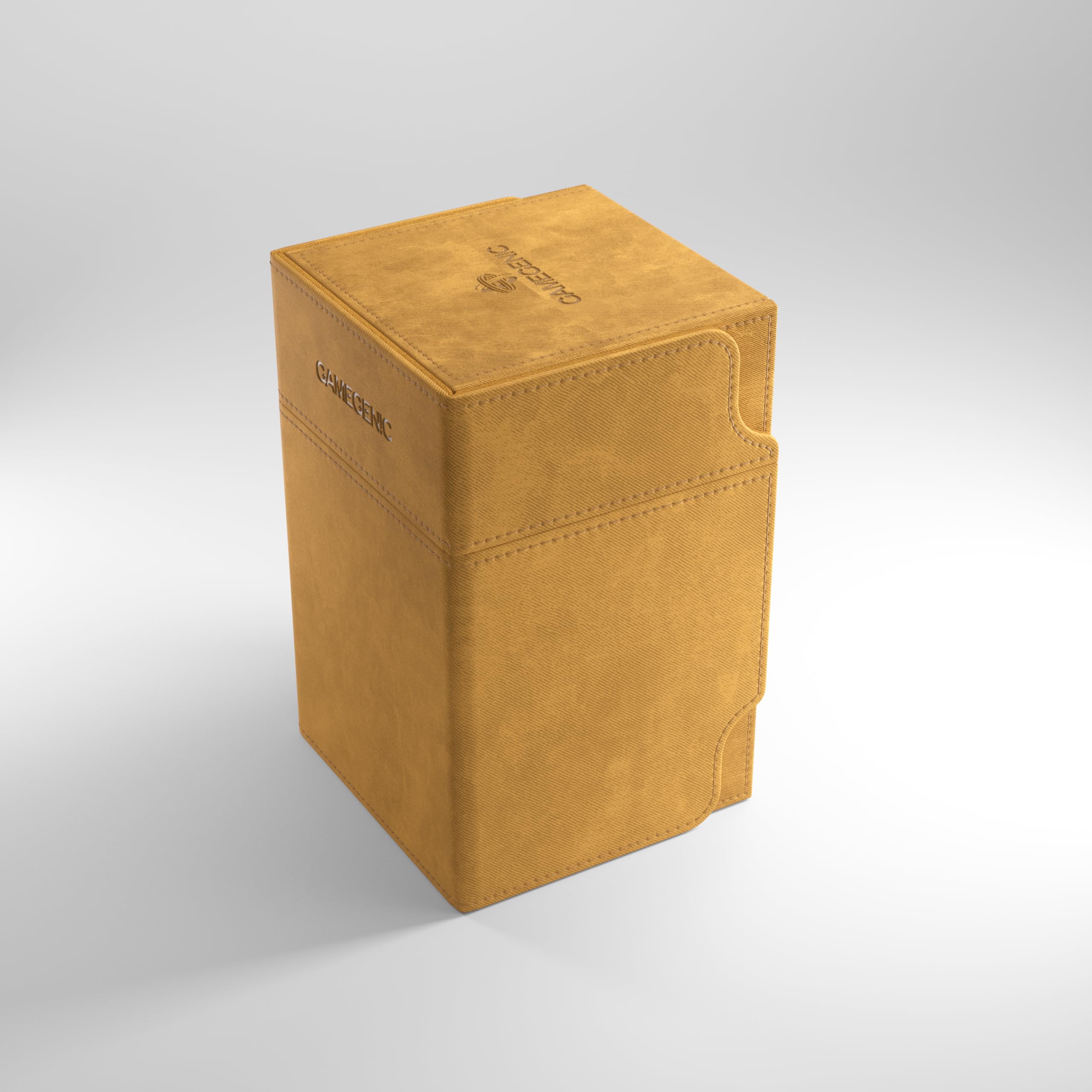 Gamegenic Watchtower 100+ XL Card Box - Holds 100 Double-Sleeved Cards | Sand Color | Portable 2