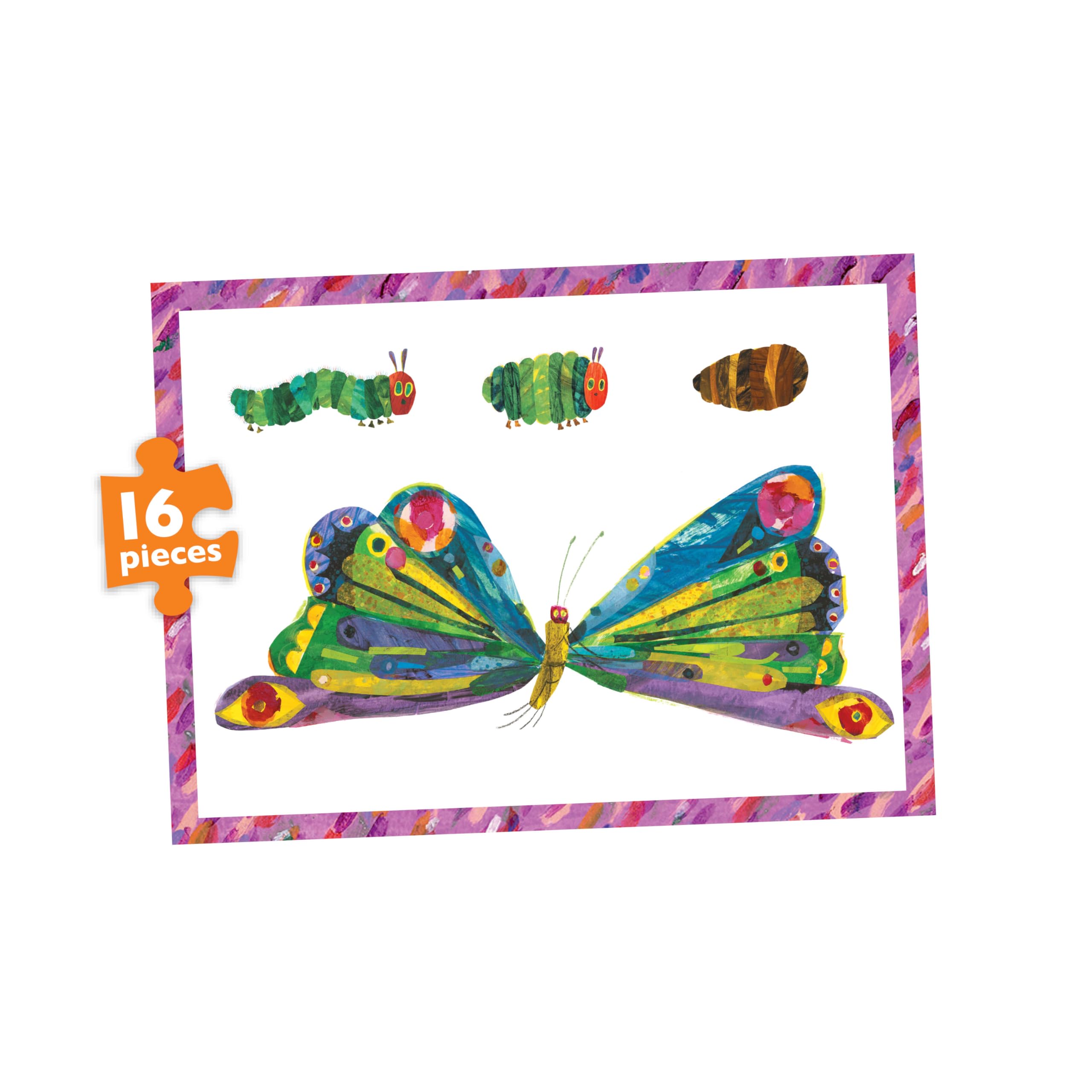 University Games The Very Hungry Caterpillar 4-in-1 Puzzle Set | Ages 3+ | 12, 16, 20, 24 Pieces