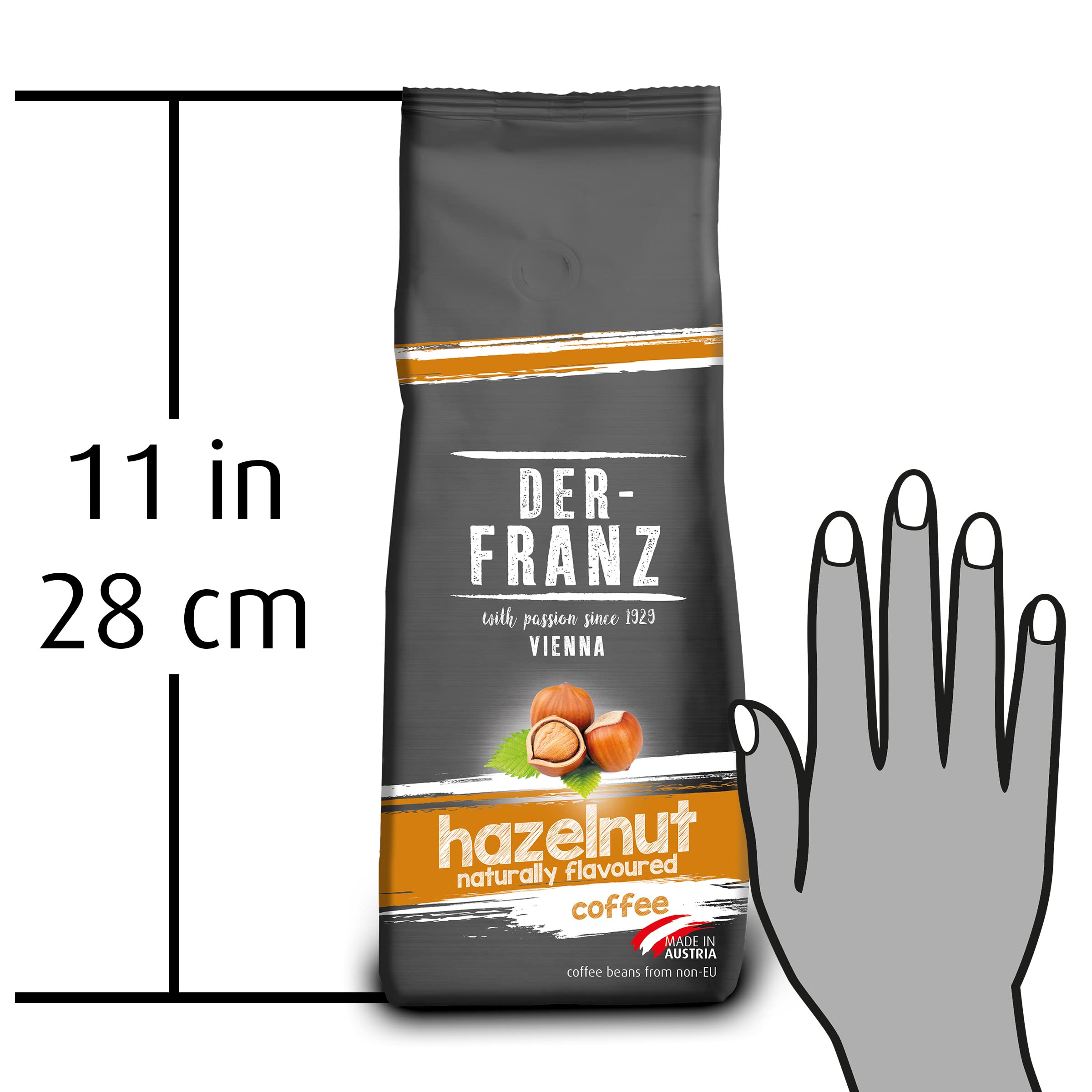 Der-Franz Kaffee Medium Roast mit natürlicher Haselnuss, gemahlen, 2 x 500 g 4