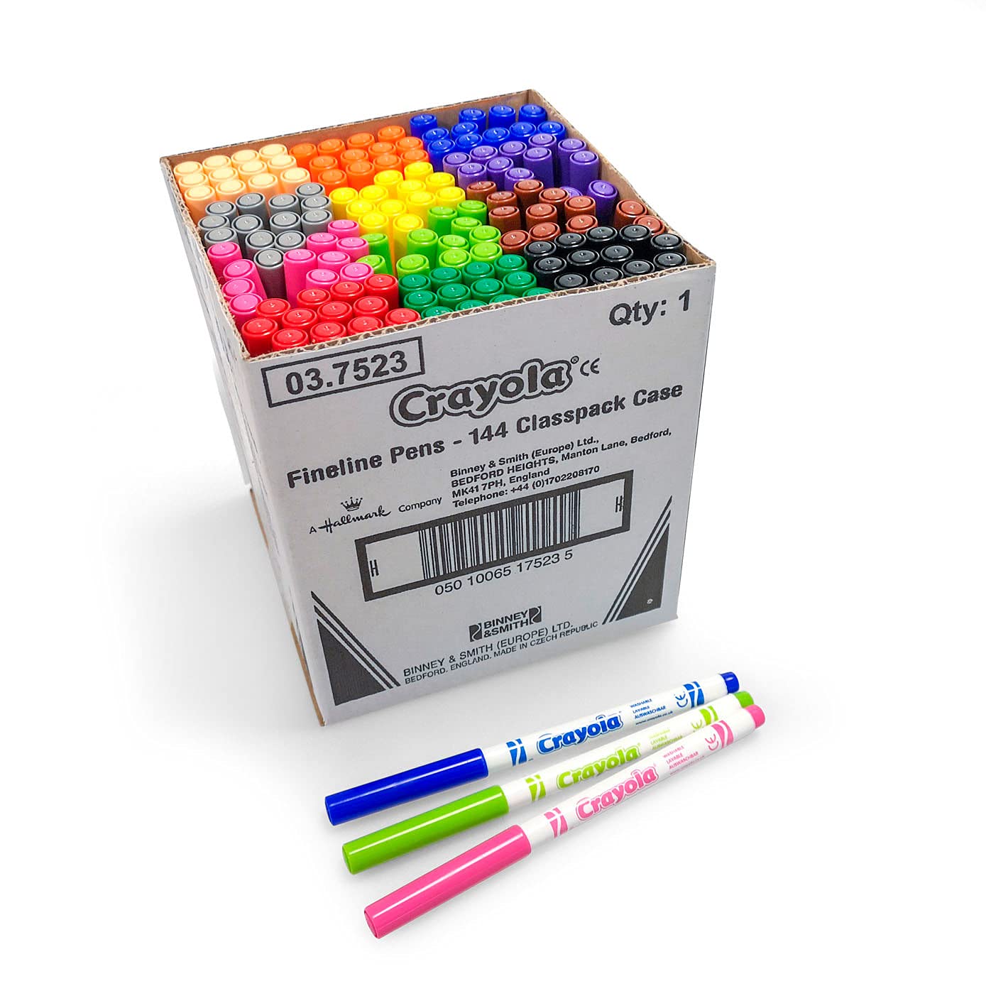 CRAYOLA SuperTips Washable Fineline Markers - Assorted Colours | Pack of 144