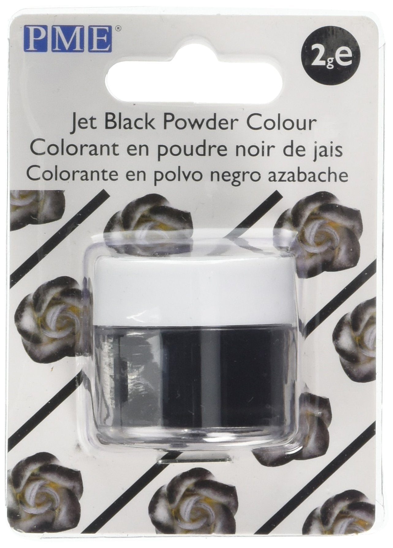 PME Edible Powder Colour - Jet Black | 2g | 100% Edible