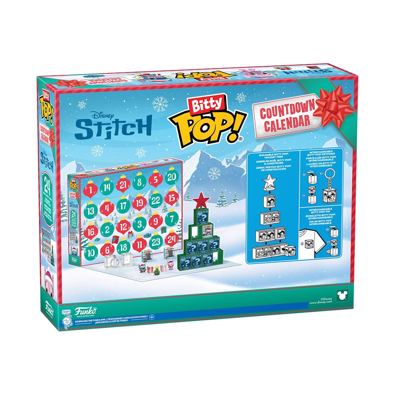 Funko Bitty Pop! Countdown-Kalender: Stitch Holiday – Lilo und Stitch-Adventskalender 9