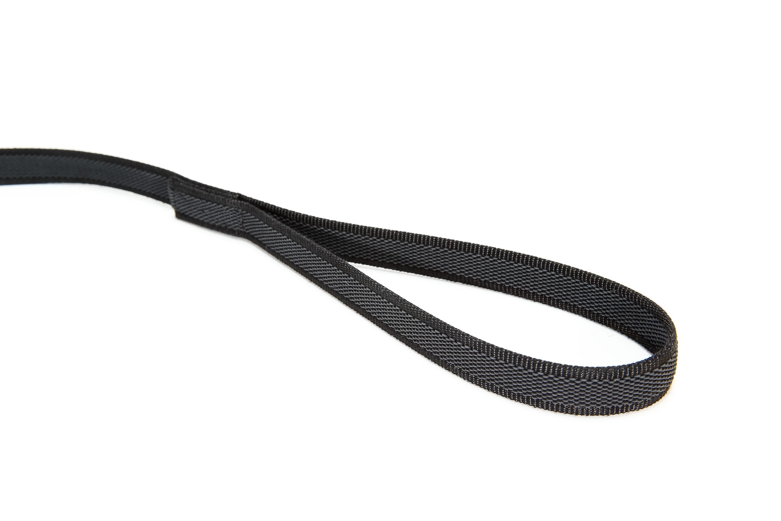 Julius-K9 Color & Gray Super-Grip Leash - 20 mm x 1 m, Black-Gray | Durable Textile