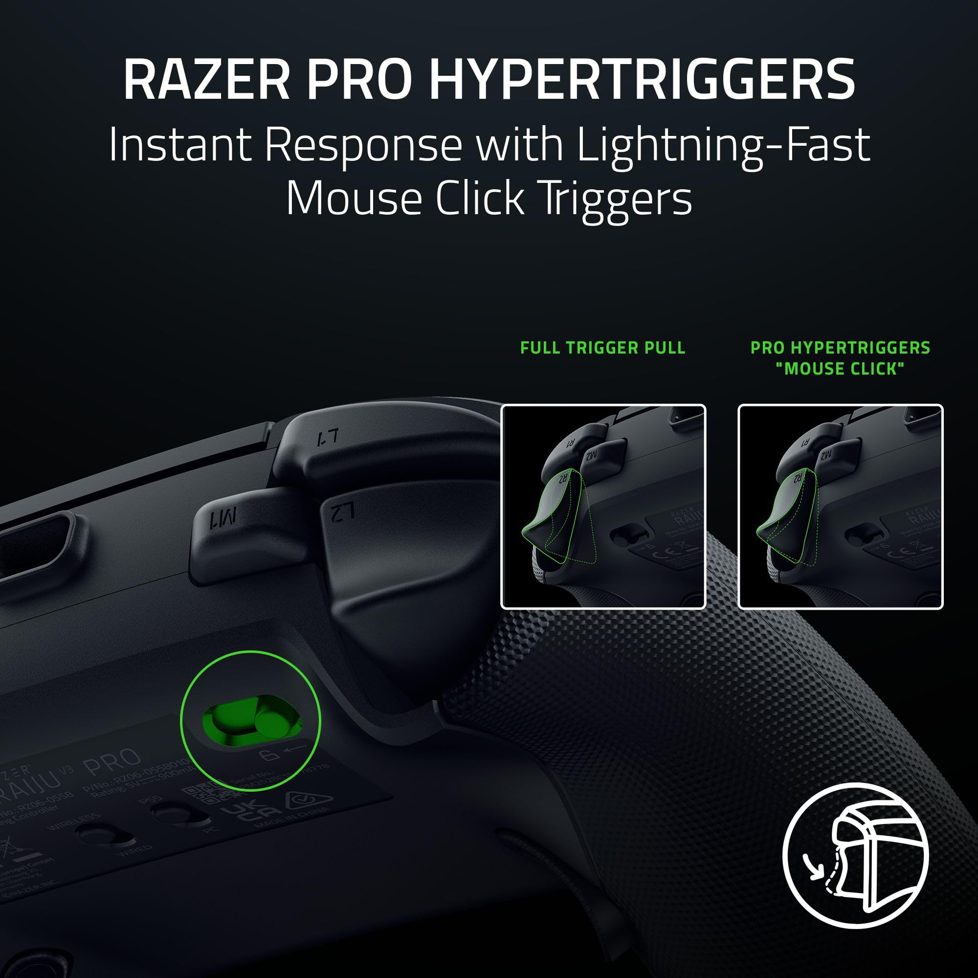 Razer Raiju V3 Pro - Wireless Esports Controller for PlayStation 5 & PC 14
