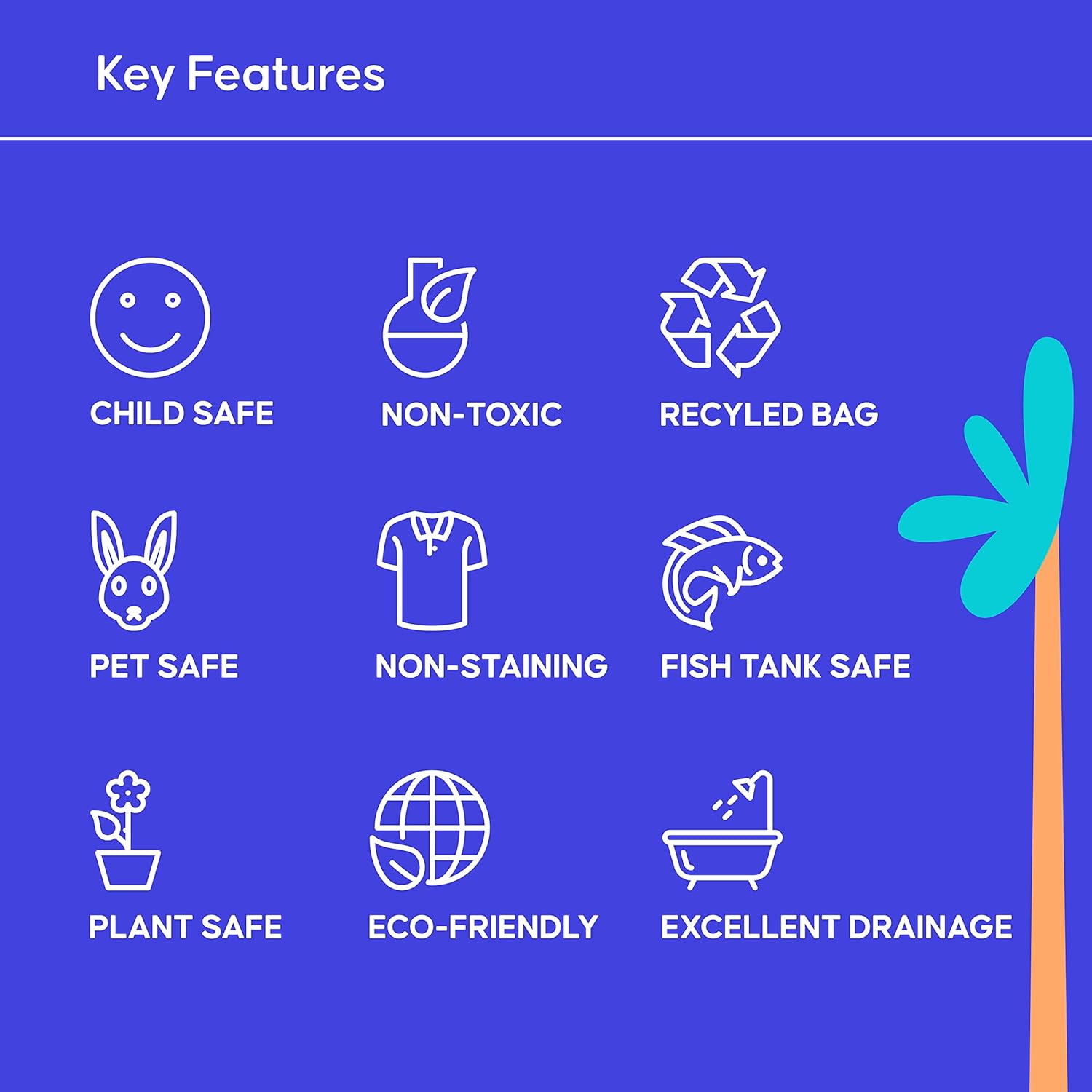 Happy Sand Children's Play Sand - Non-Toxic, Natural Washed Sand for Kids 24 Months+