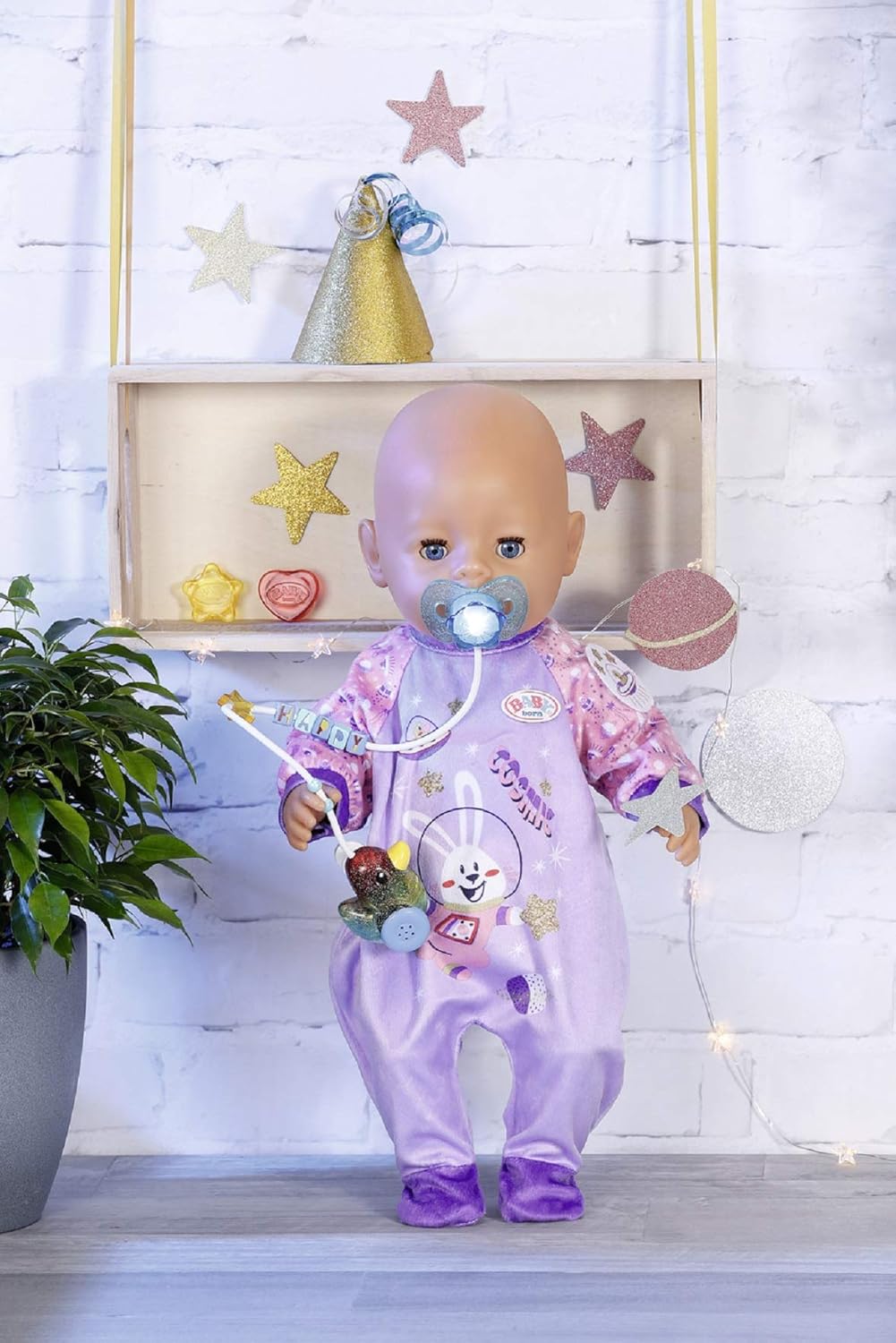 BABY Born 830017 Interactive Magic Dummy - Light-Up & Sound Pacifier for 43cm Dolls 5