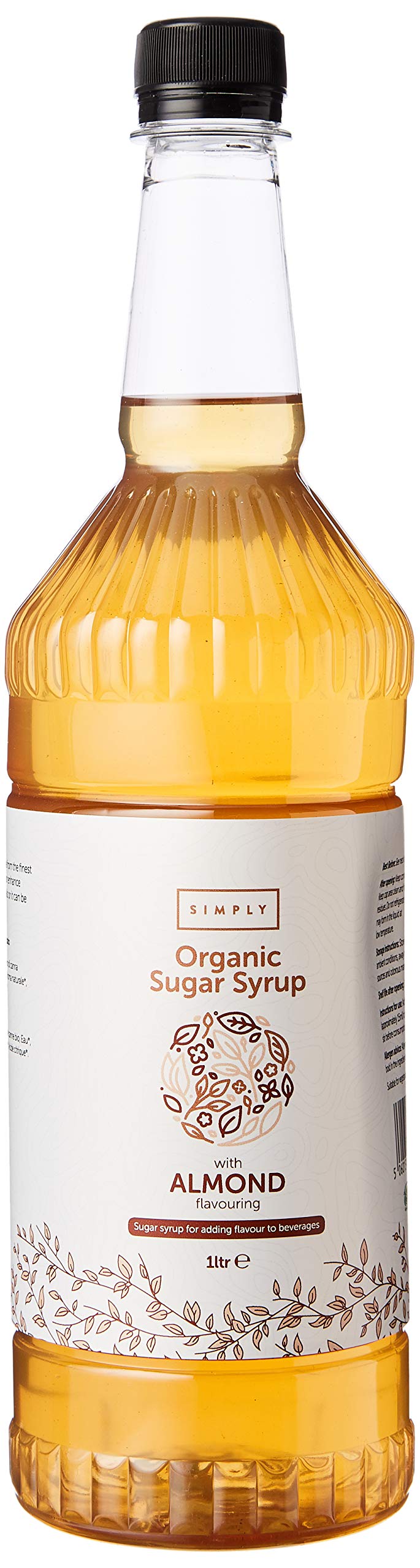 Simply Organic Almond Syrup - Vegan & Nut Free Natural Flavoured Syrup for Beverages & Baking