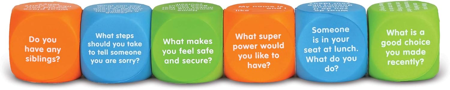 Learning Resources Let’s Talk SEL Cubes - Educational Social-Emotional Learning Game for Kids Ages 5-9 5