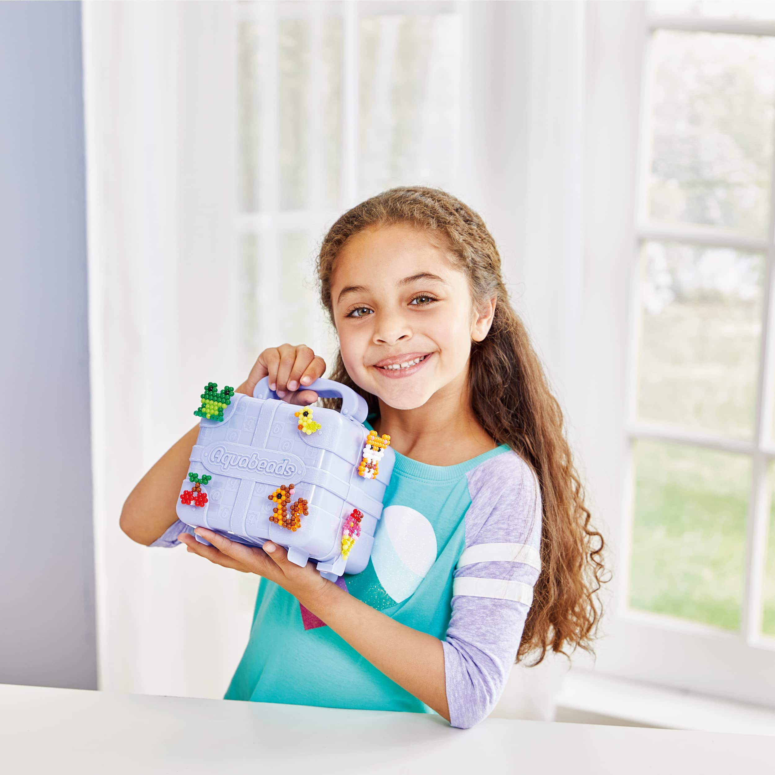 Aquabeads Mega Bead Trunk - 3000 Beads in 30 Colors with Carry Case for Kids 4+ 3