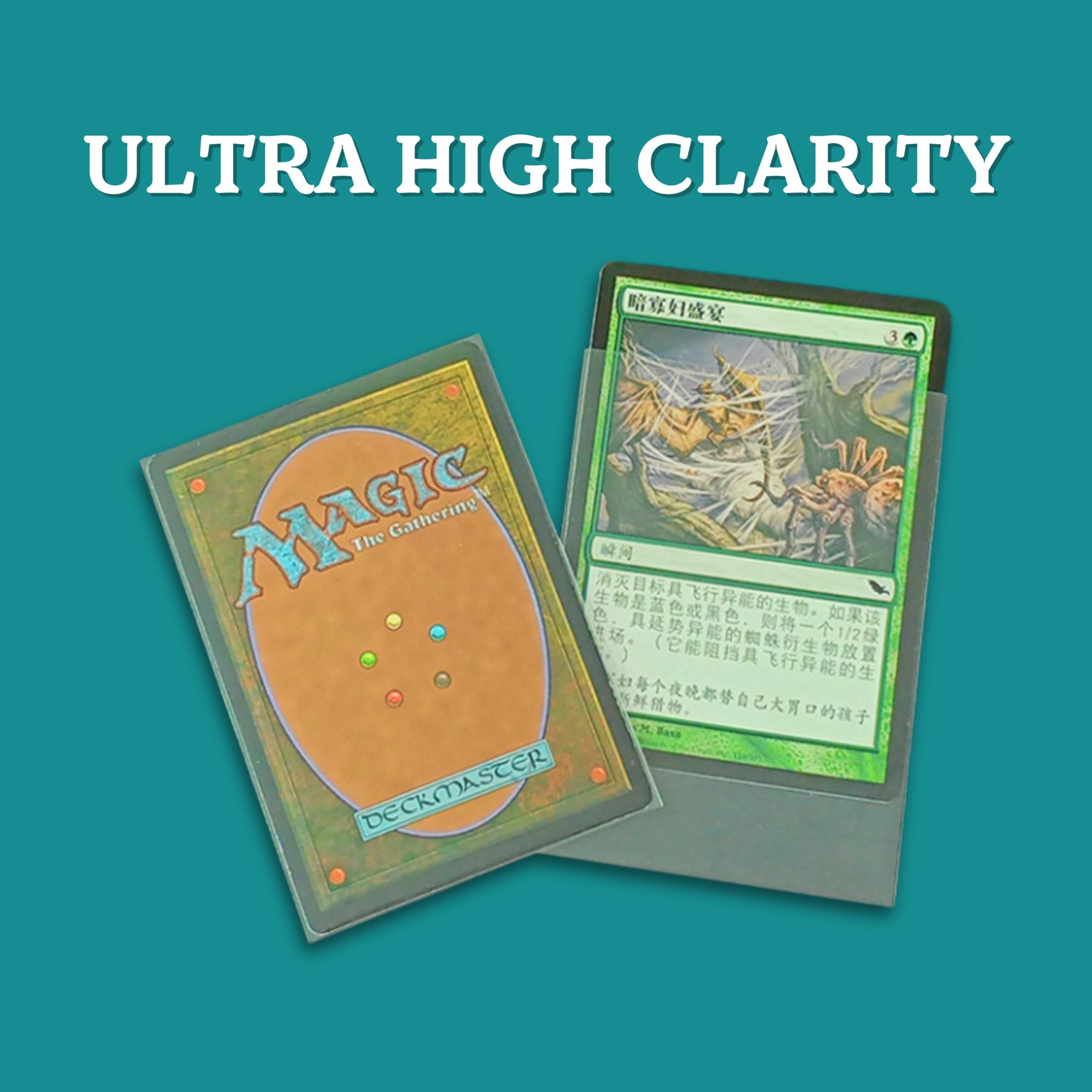 XShield Trading Card Sleeves - 500-Pack, 66x92mm, 50 Micron, Clear for Pokémon, Magic: The Gathering, Yu-Gi-Oh! 3