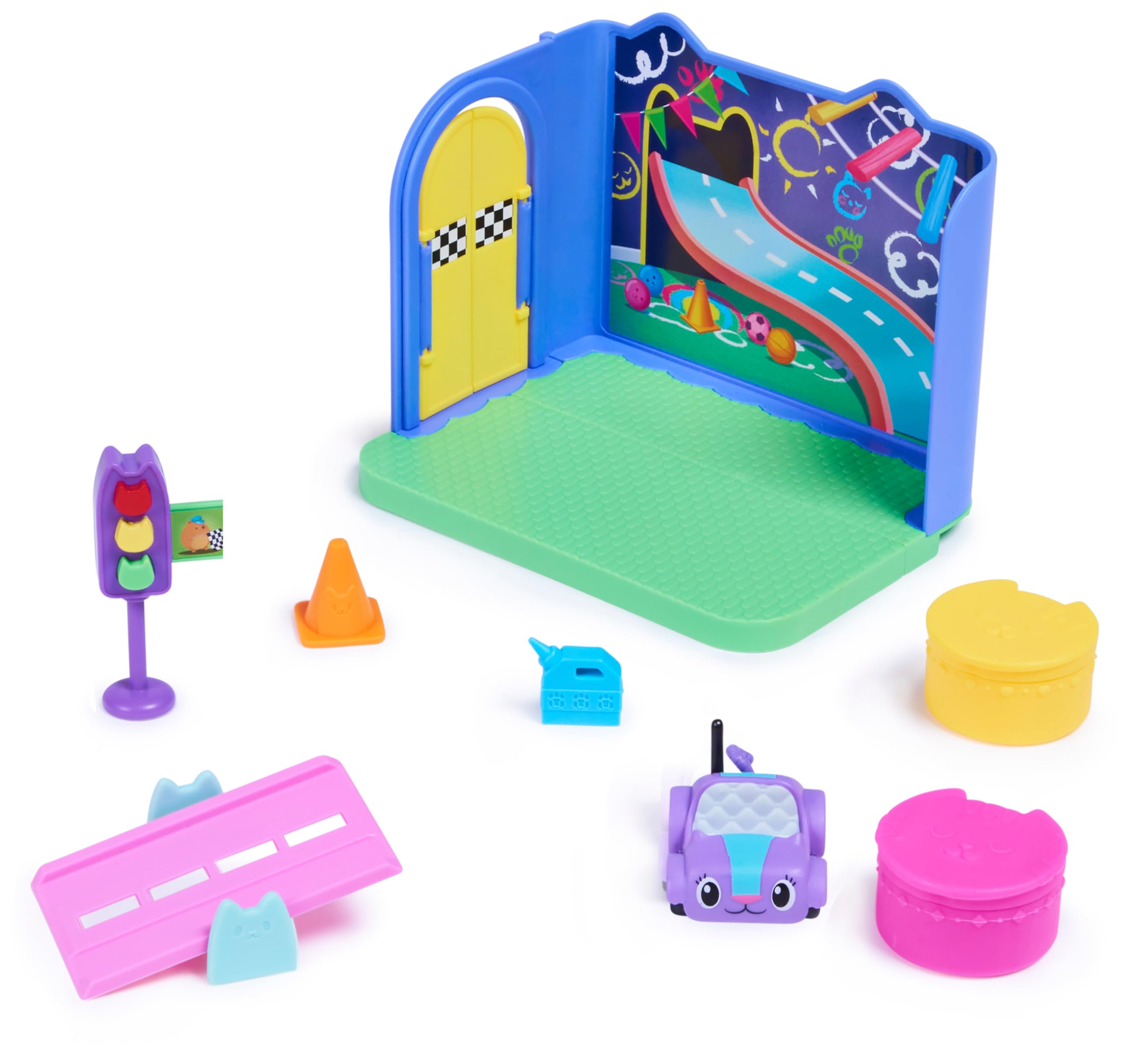 Gabby’s Dollhouse Carlita Purr-ific Play Room - Playset with Toy Car & Accessories for Ages 3+ 3