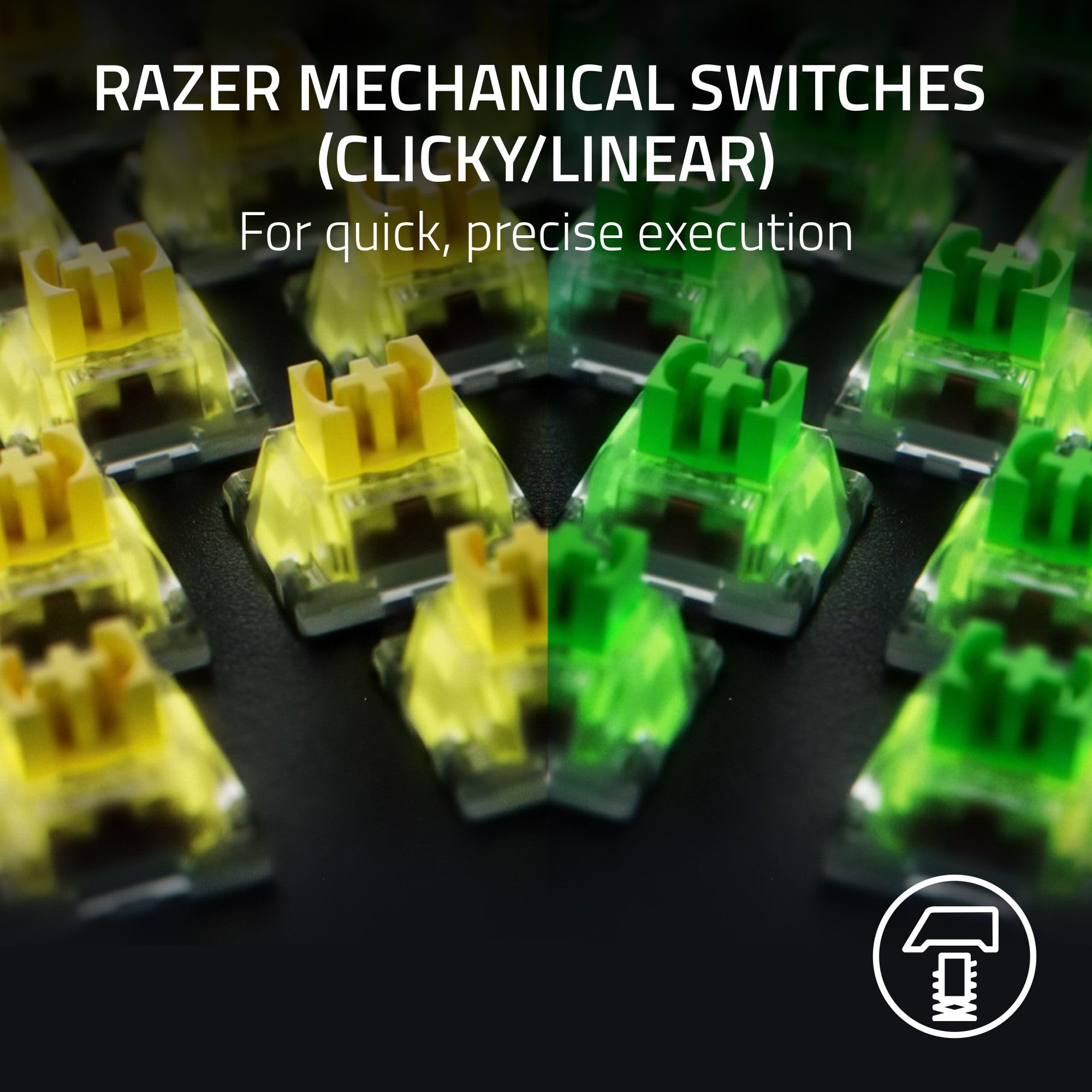 Razer BlackWidow V4 - Green Switch Mechanical Gaming Keyboard with Chroma RGB 3