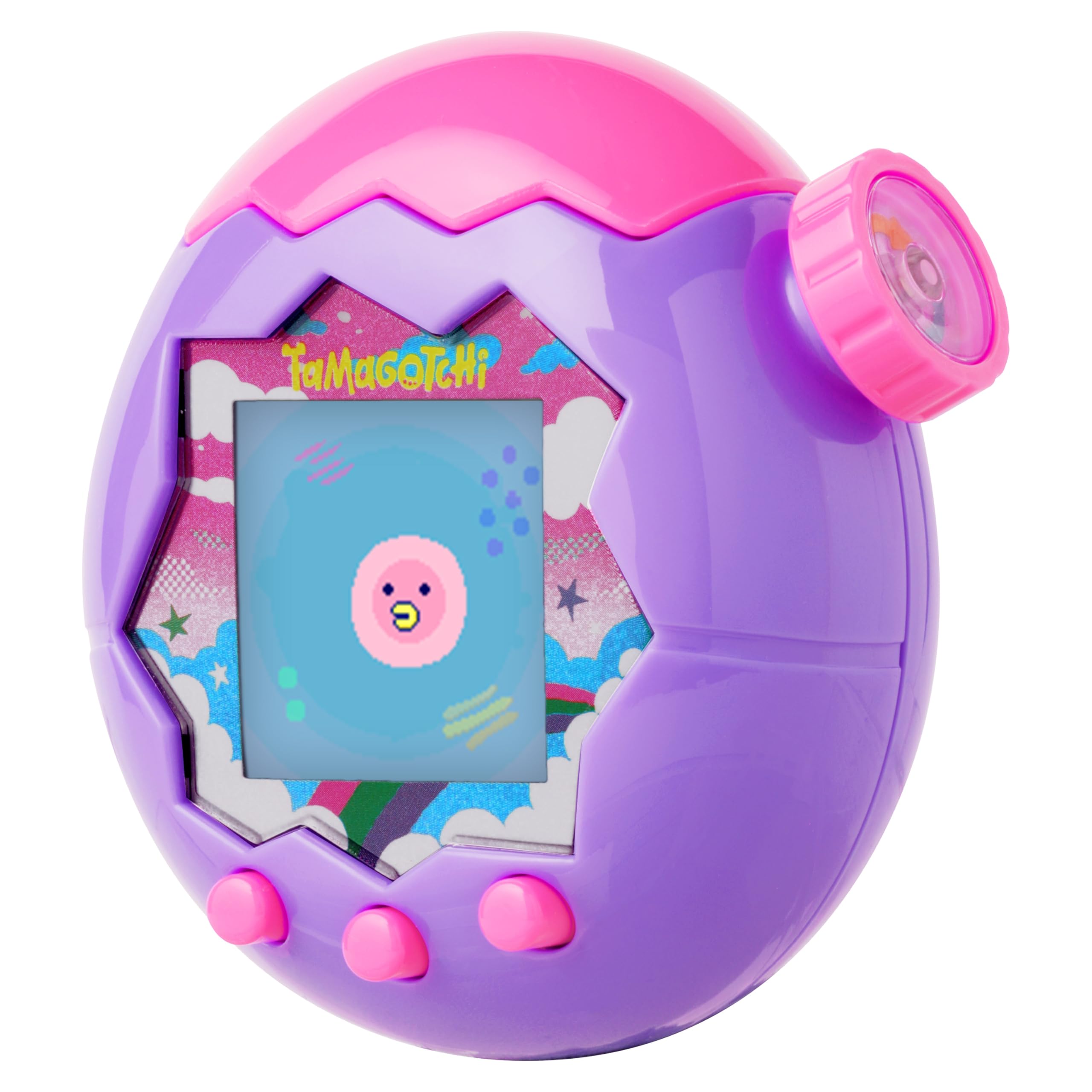 Bandai Tamagotchi Paradise Digital Pet - Electronic Interactive Toy with Zoom Function, Sky Shell, Ages 8+