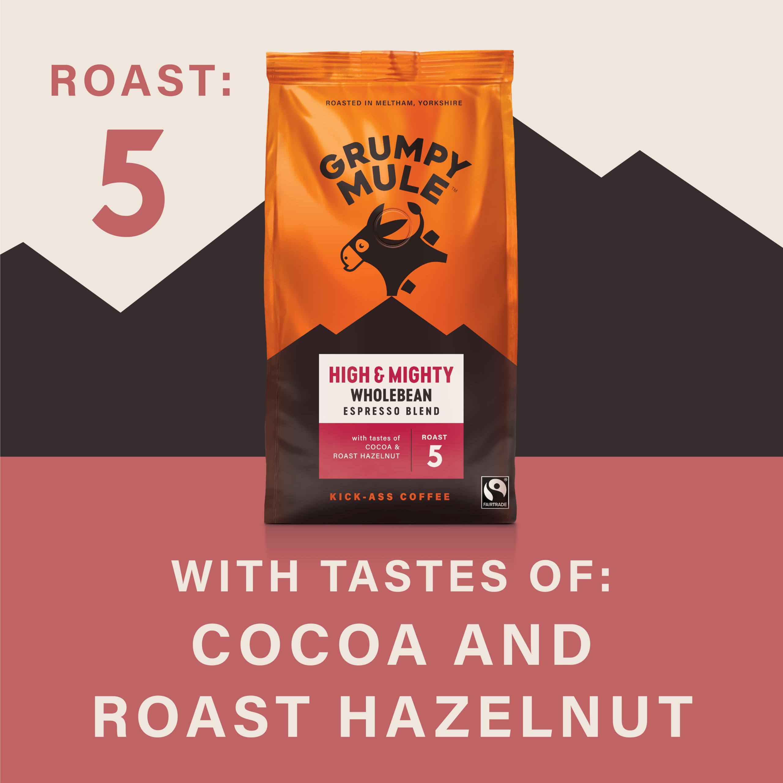 Grumpy Mule High and Mighty Espresso Blend Ground Coffee with Notes of Cocoa 4