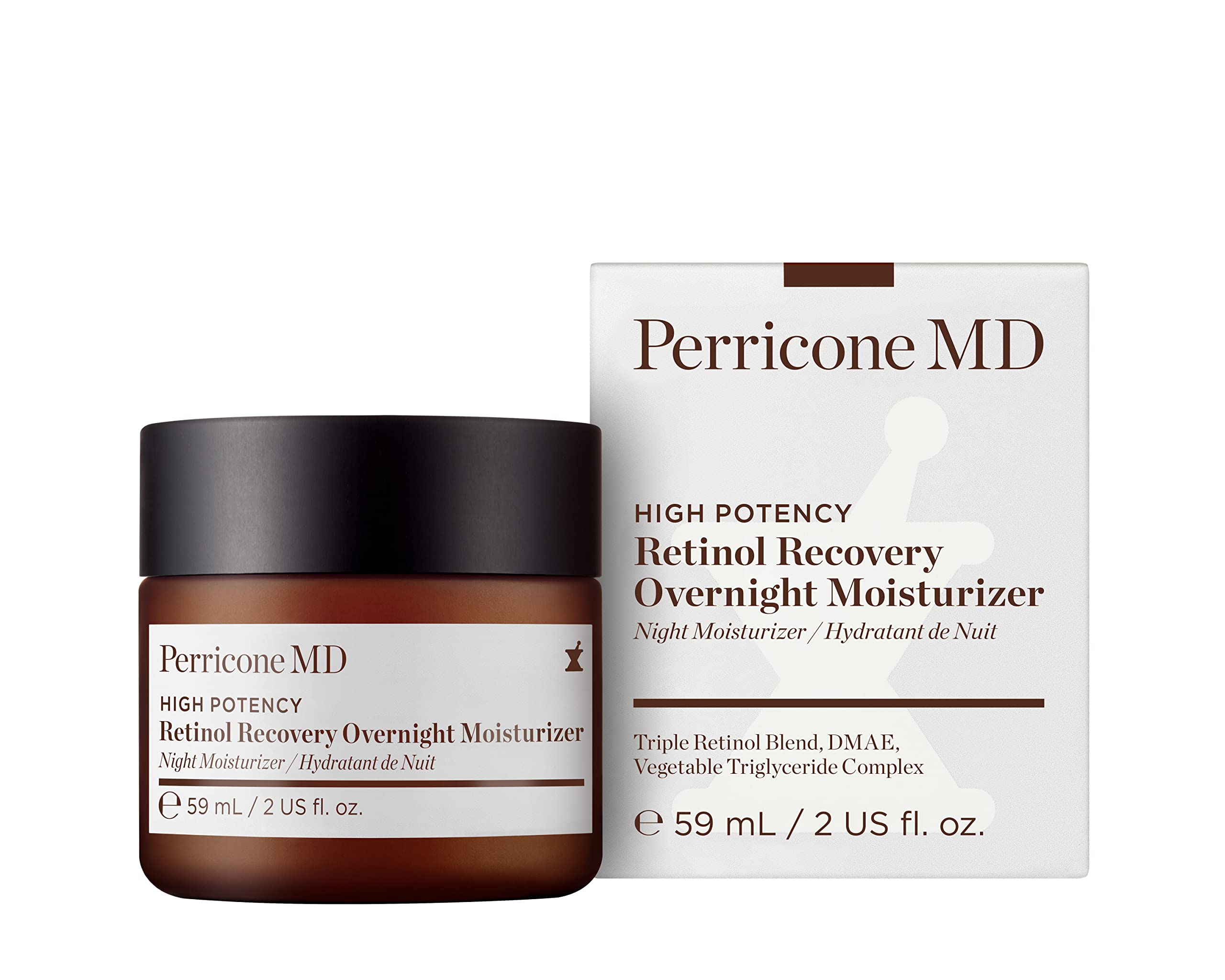 Perricone MD High Potency Retinol Recovery Overnight Moisturizer Cream 59 ml for Unisex Adult