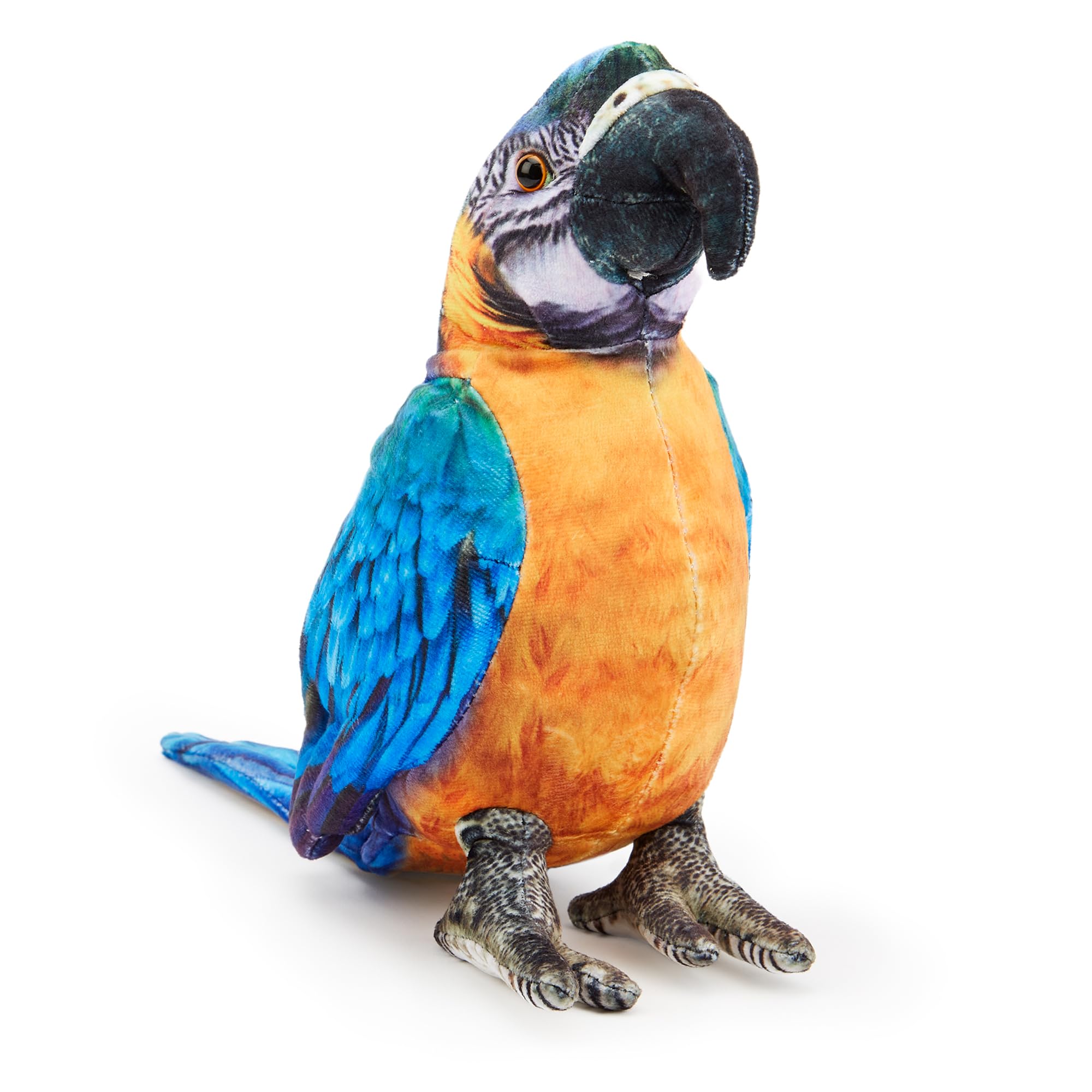 Zappi Co Maya the Macaw Parrot Plush Toy - 28cm Long | Washable | CE/UKCA Tested