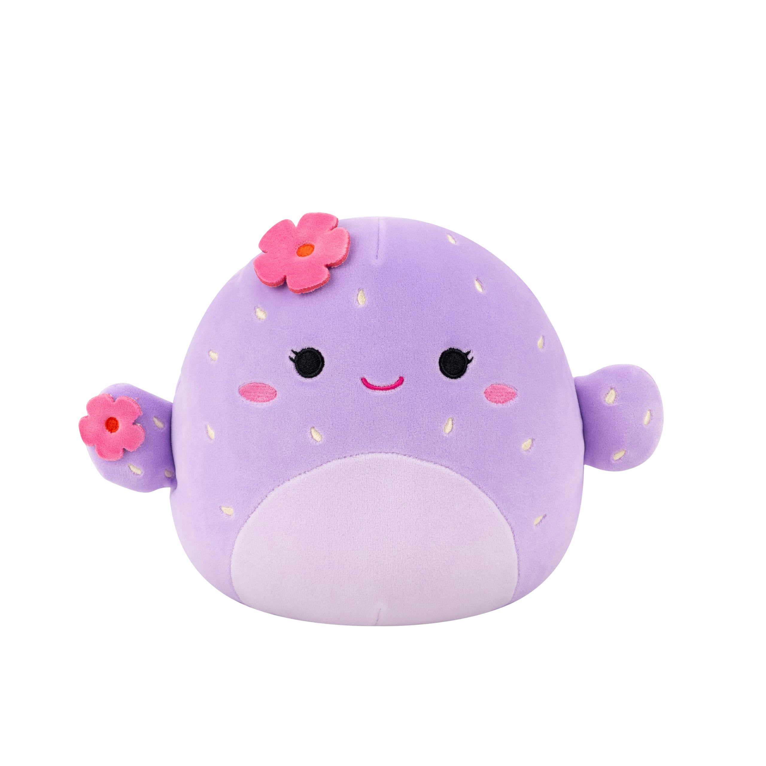 Squishmallows Adrienne the Purple Barrel Cactus - 7.5-Inch Plush Toy for Kids 3 Years and Up