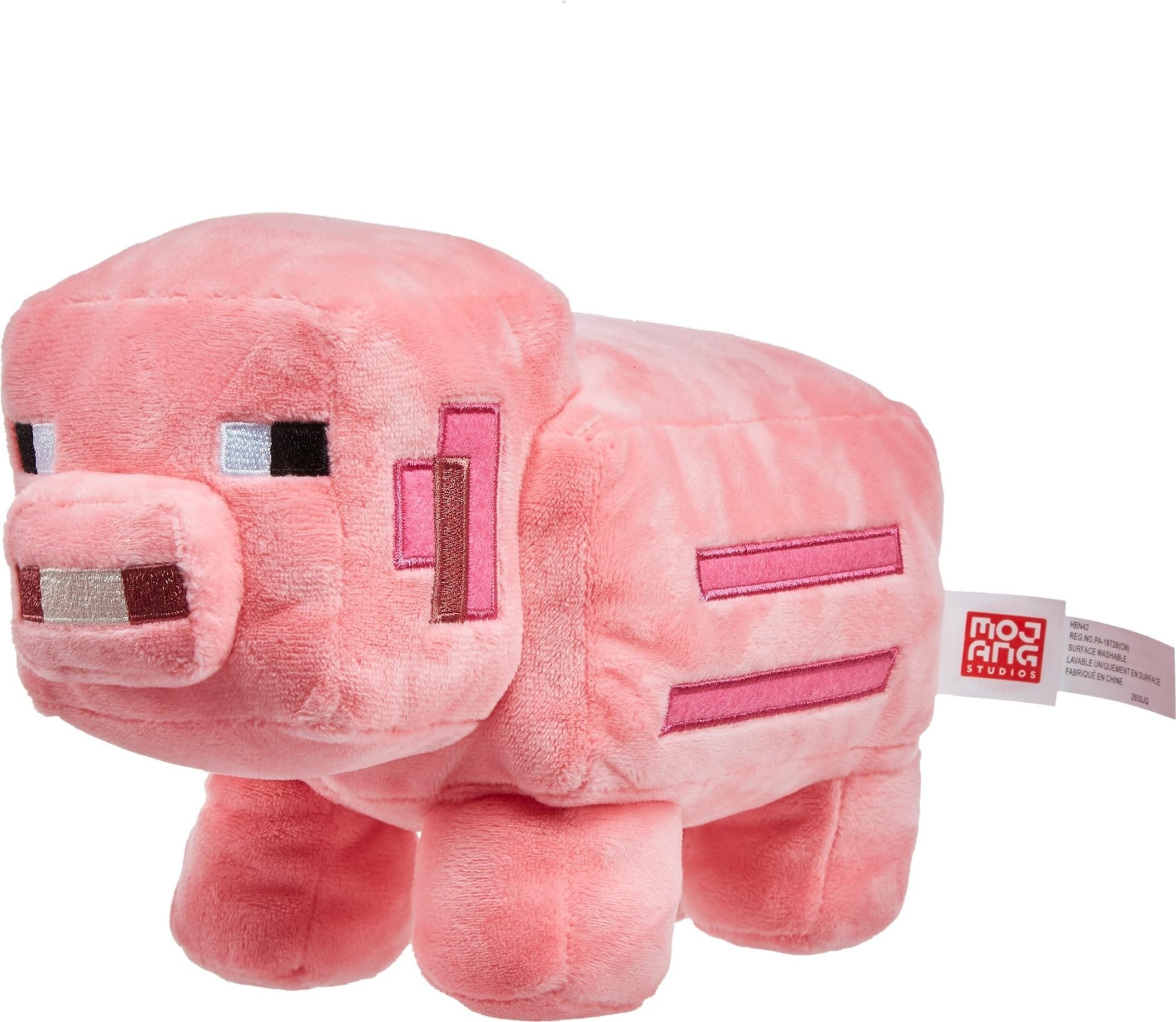 Mattel Minecraft Pig Plush - 8-inch Collectible Soft Toy for Ages 3+