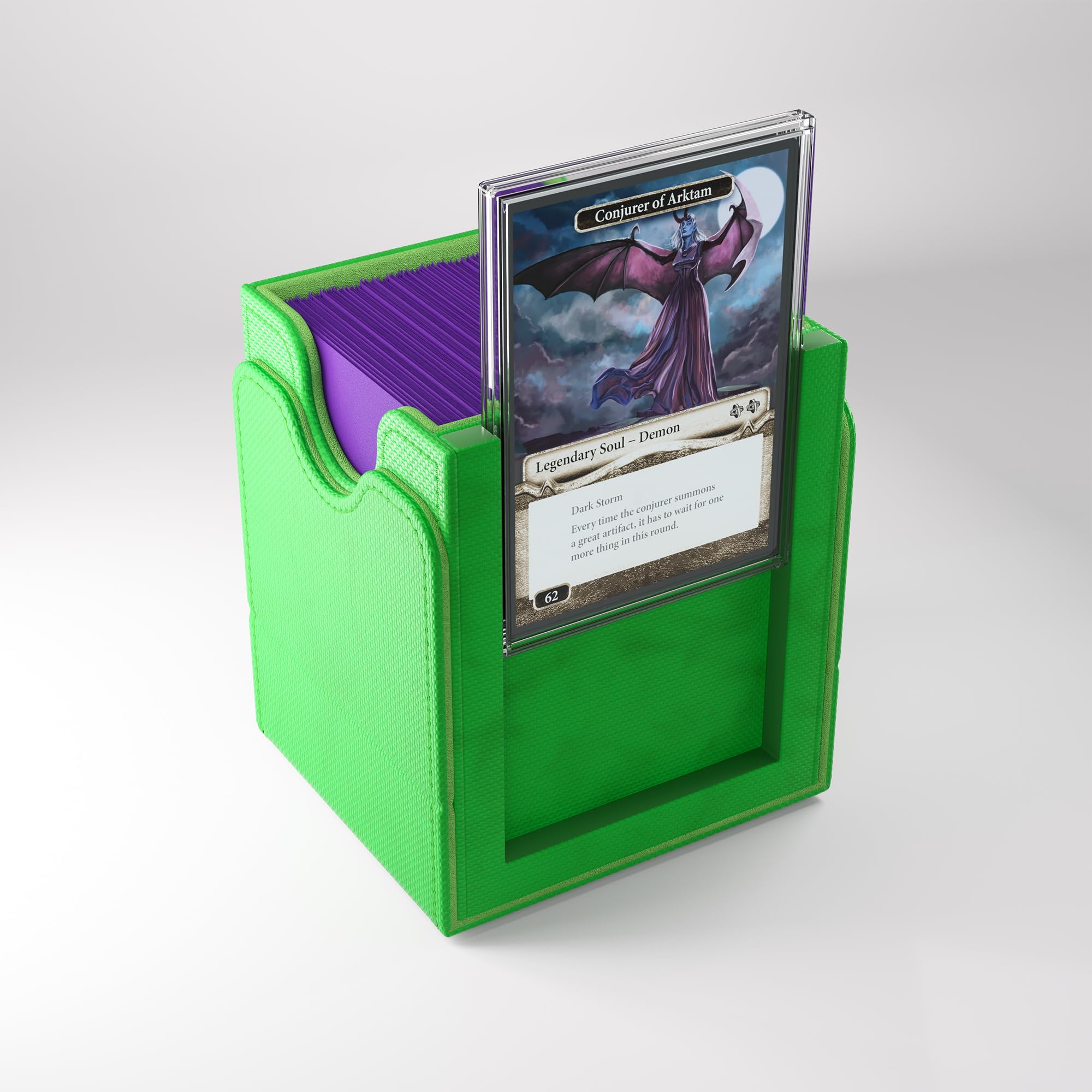 Gamegenic Magic: The Gathering Commander Squire Plus 100+ XL Deck Box Green 8