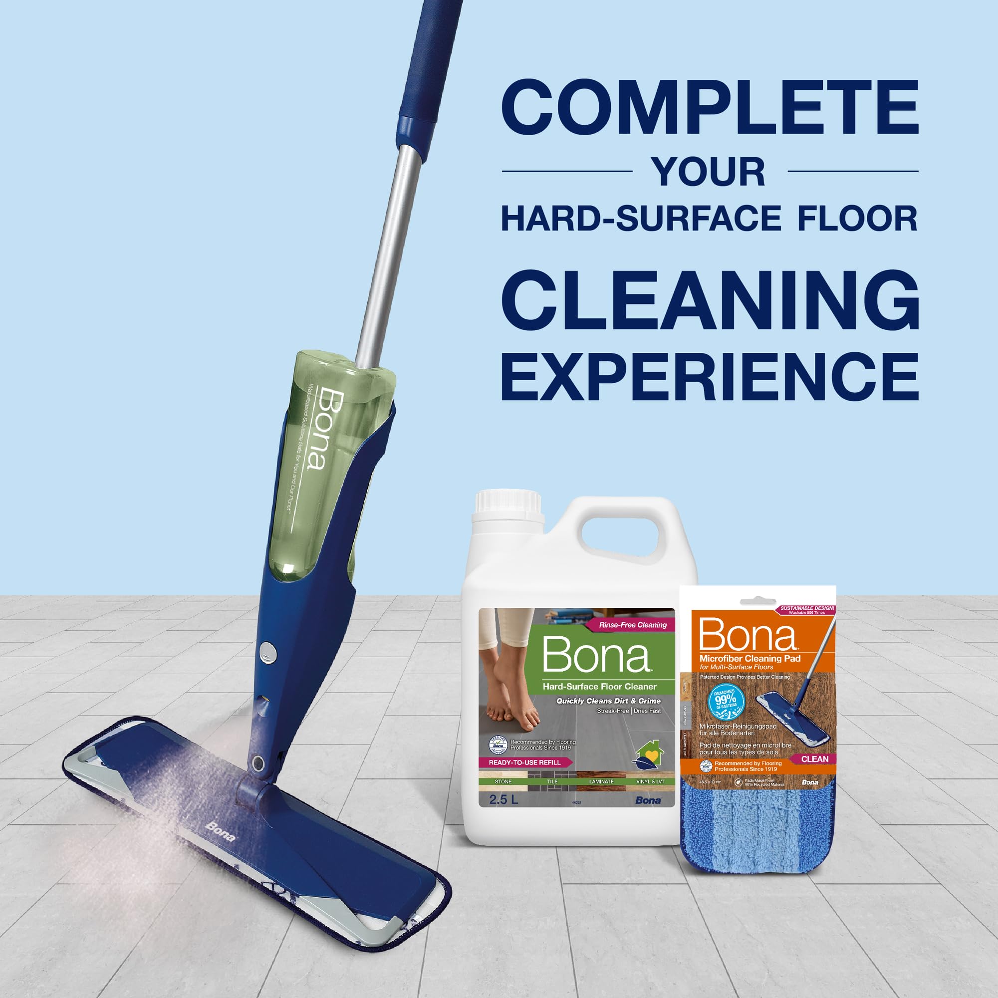 Bona Premium Spray Mop Cartridge Hard Surface Floor Cleaner Refill | 850 ml | Unscented 6