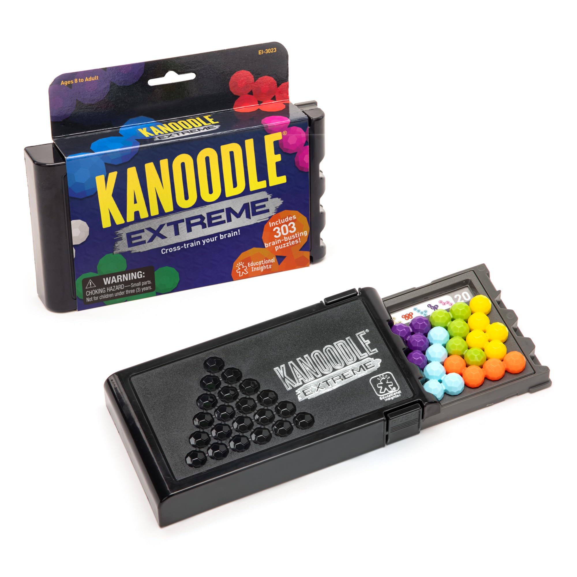 Educational Insights Kanoodle Extreme Puzzle Game - 300 Puzzles | Ages 8 to Adult | Portable
