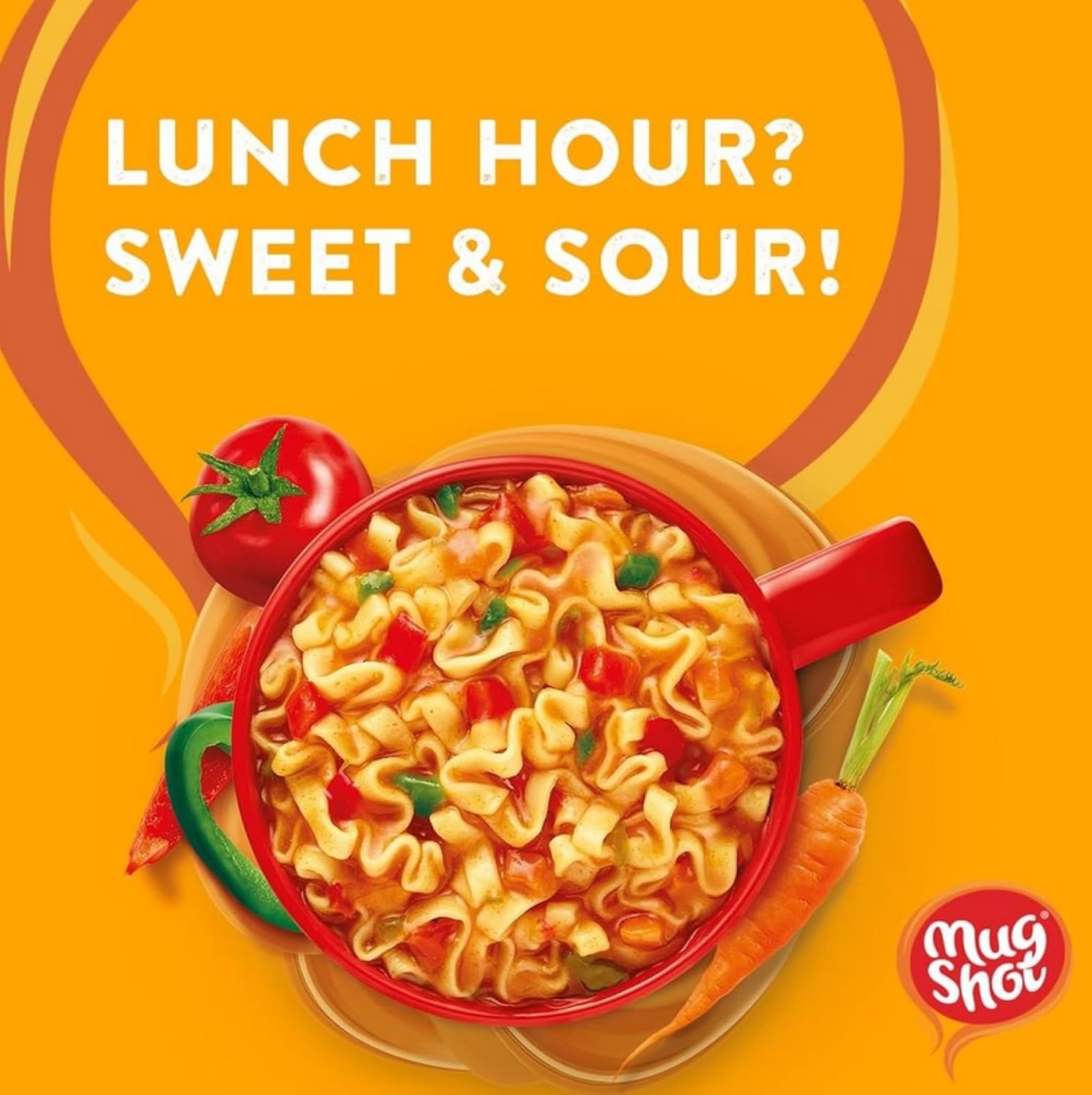 Mug Shot - Spicy Sweet and Sour Noodles (67 g, Pack of 10) 7