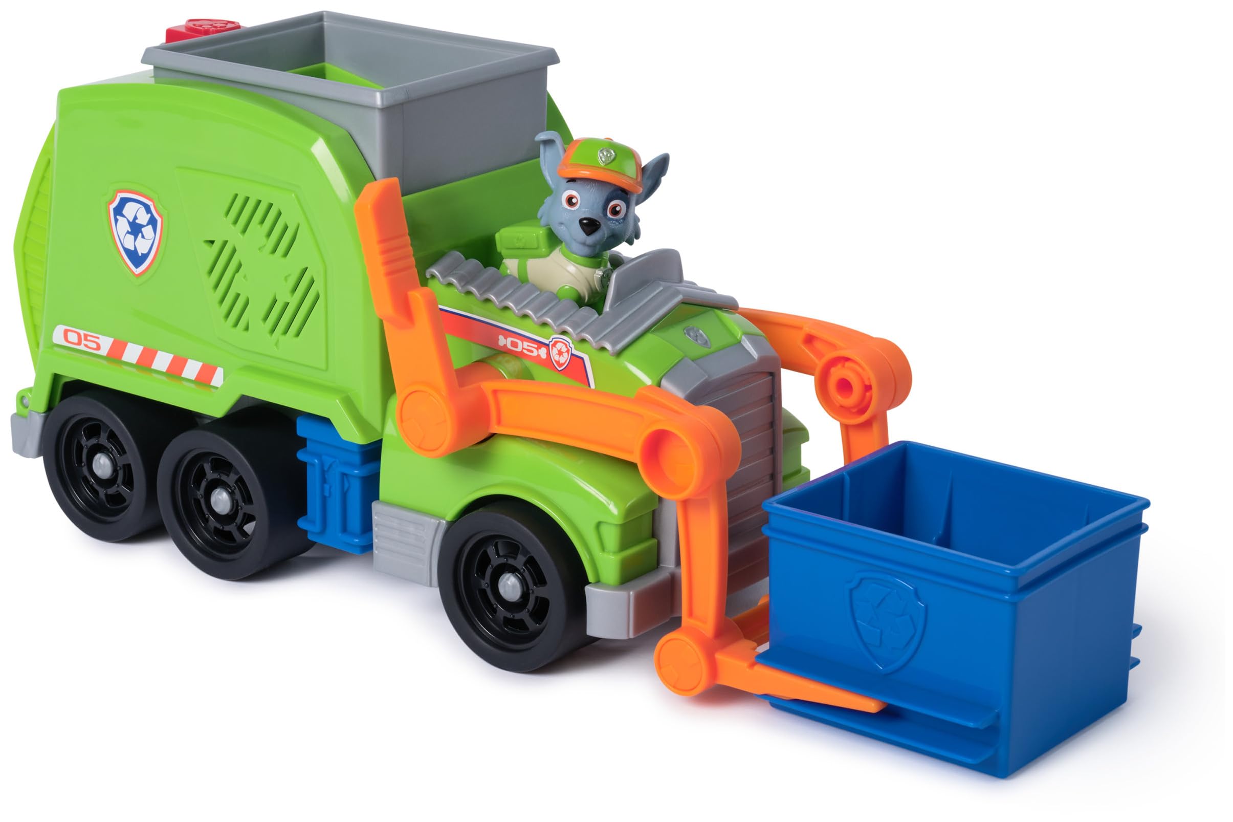 Paw Patrol Crush 'N' Roll Recycling Lorry with Rocky Action Figure & Mini Vehicle - Ages 3+