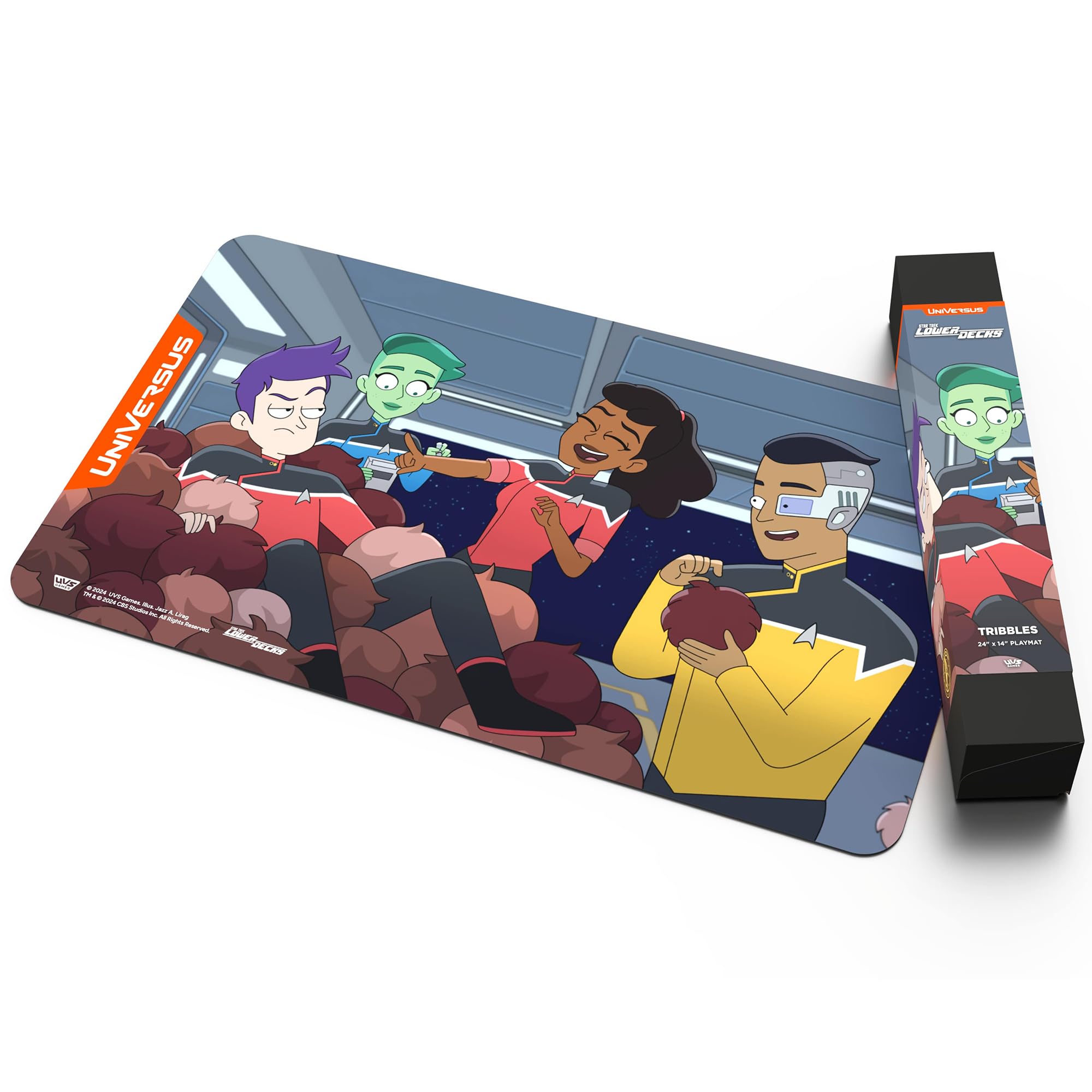 UniVersus Star Trek: Lower Decks Tribbles Playmat - 24 x 14 Inch Neoprene Gaming Mat 6