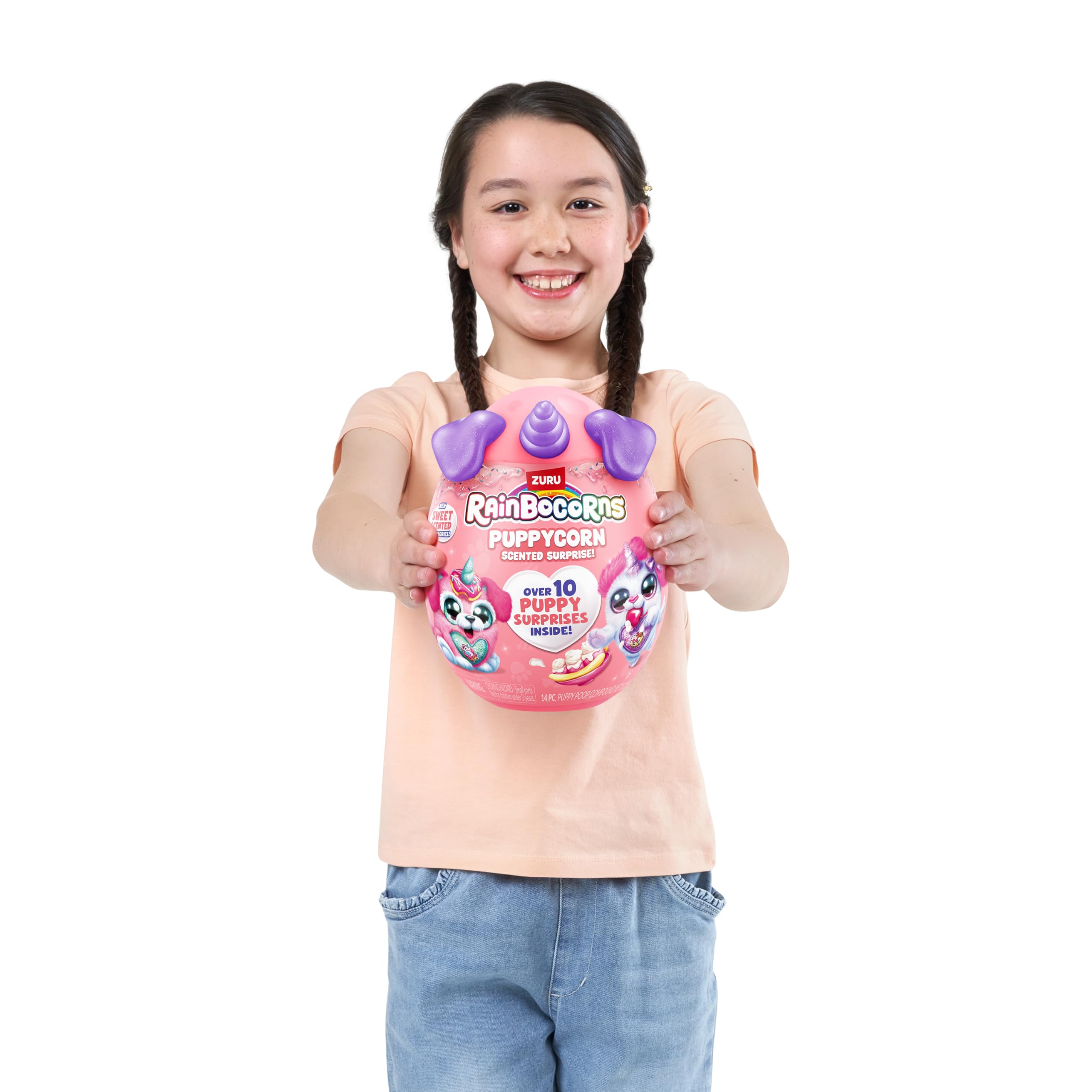 Rainbocorns ZURU Puppycorn Scent Surprise - Dalmatian Plush with Scented Accessories & Stickers