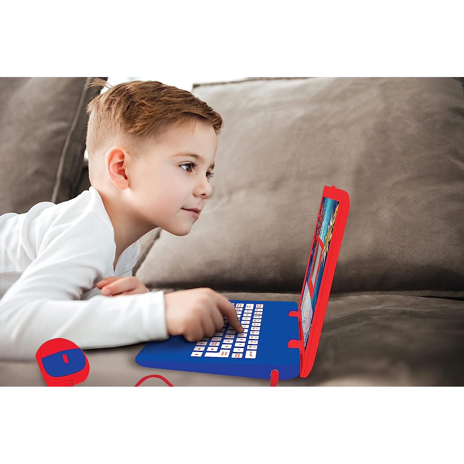 Lexibook Spider-Man Educational Bilingual Laptop - Italian/English Learning Toy with 124 Activities, Ages 3+ 4