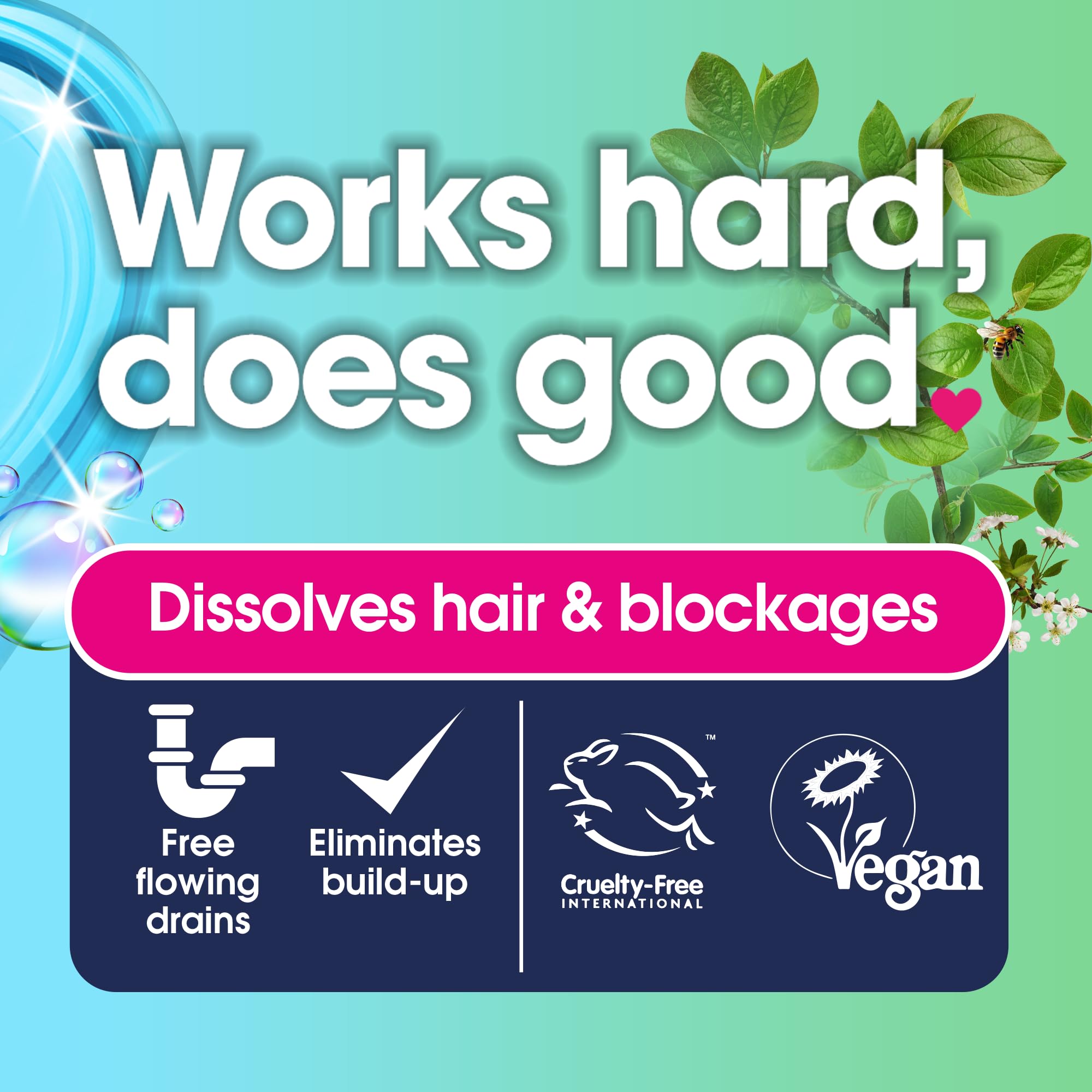 Ecozone Plughole Hair Unblocker – 250 ml enzymatischer Abflussreiniger 5