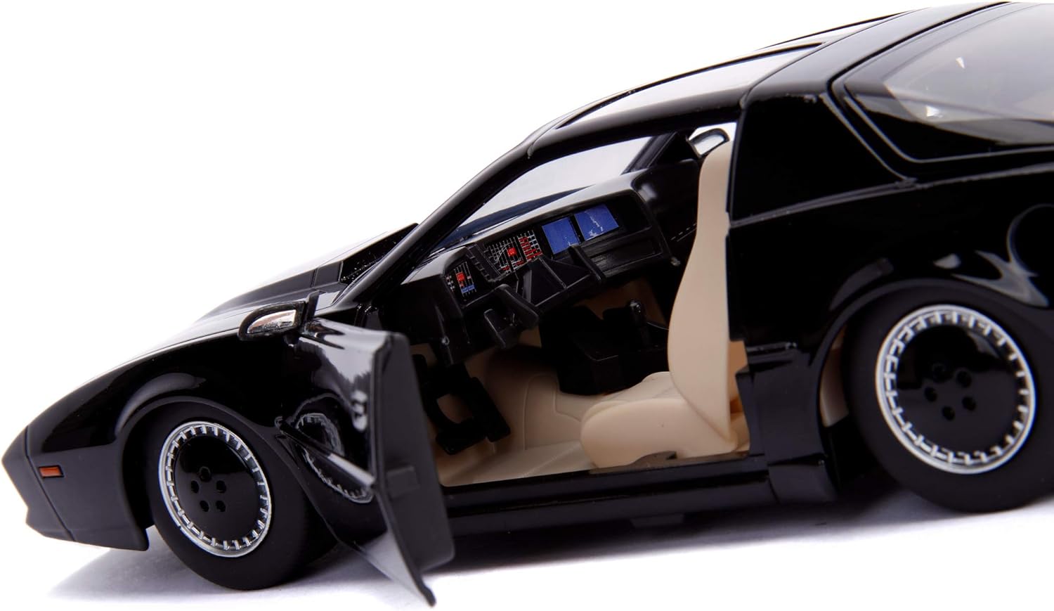 Knight Rider1982 Pontiac Trans Am1:24 Scale Die-Cast Replica Car - Freewheeling with Opening Doors 12