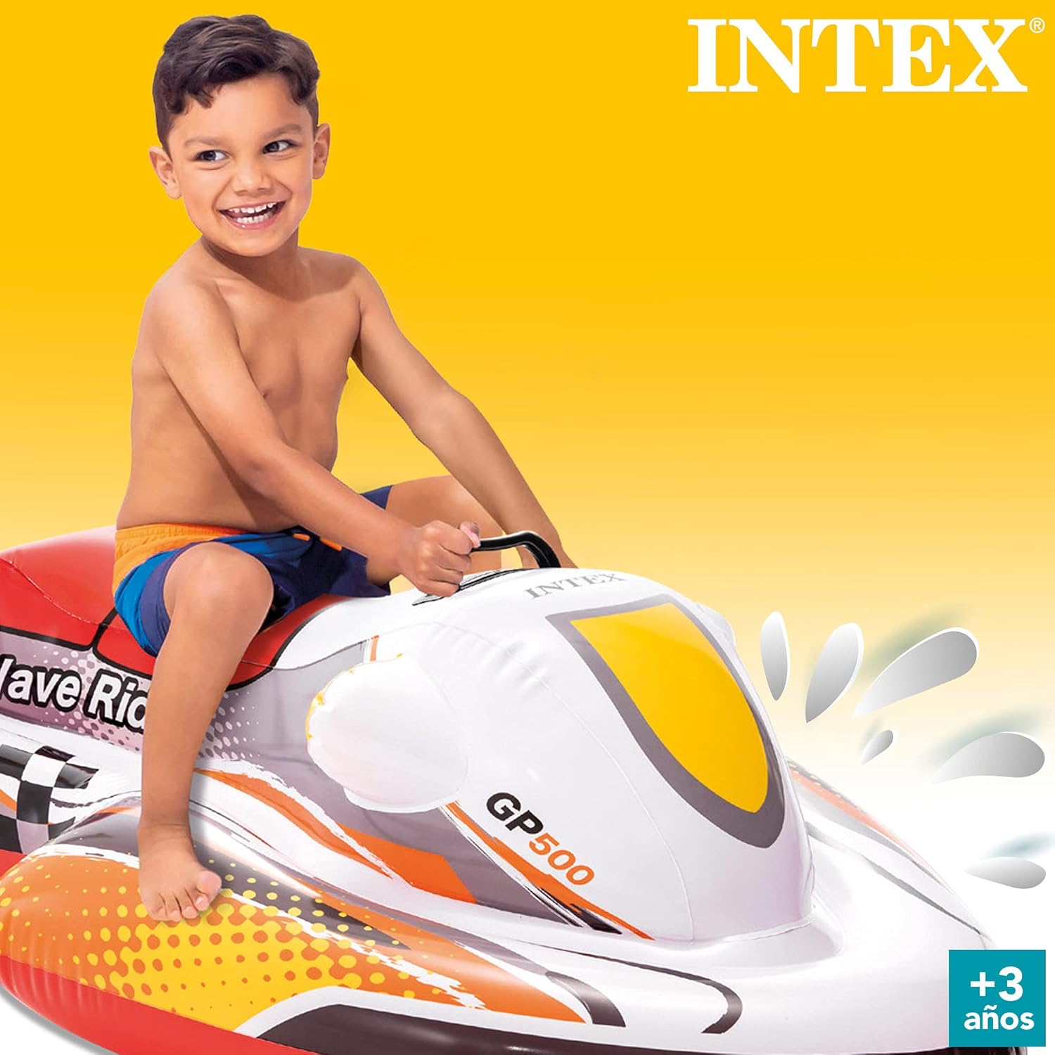 Intex Wave Rider Ride-On - Inflatable Water Toy for Kids 3+ 6