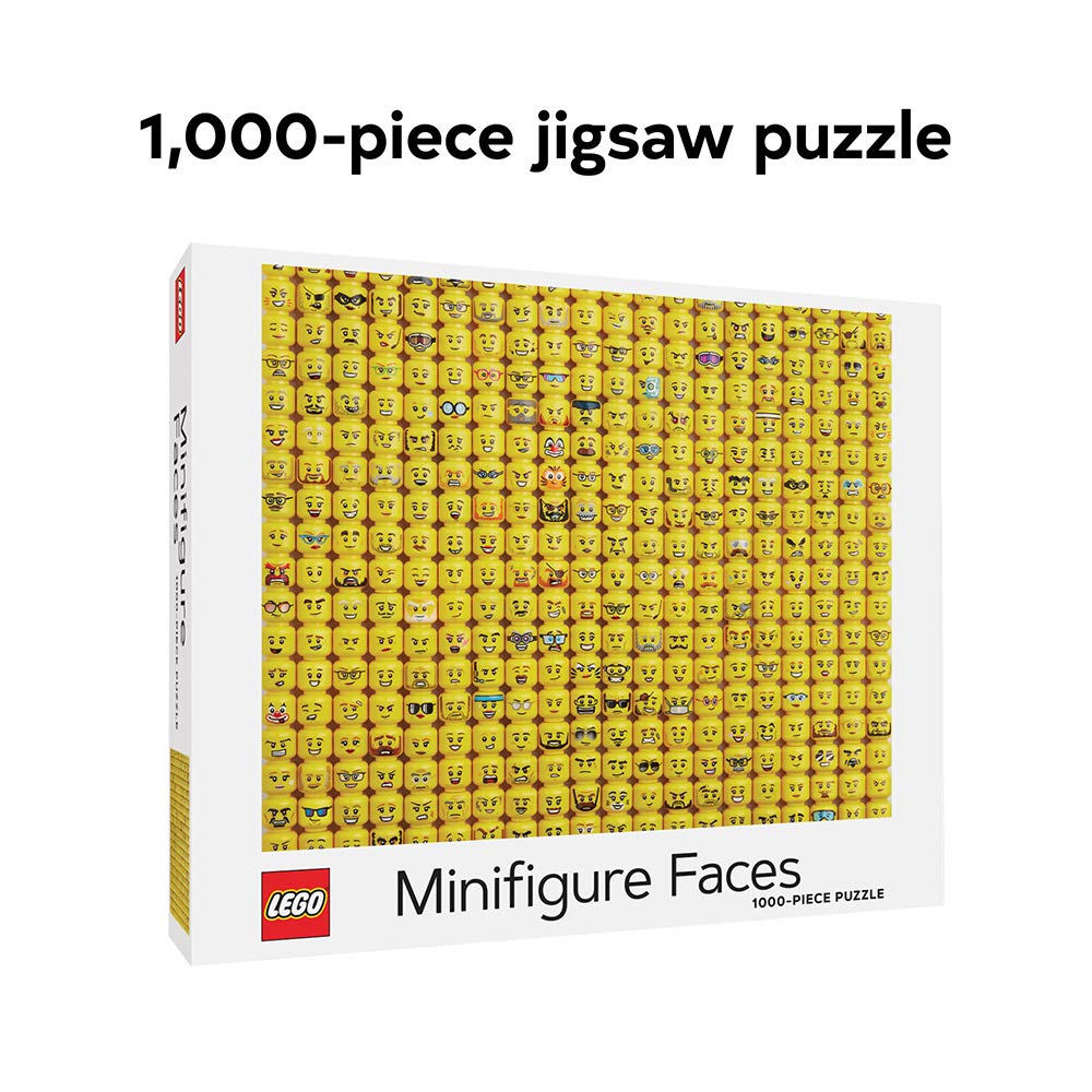 Chronicle Books LEGO Minifigure Faces Puzzle - 1000 Pieces | 635x508mm | Ages 9+